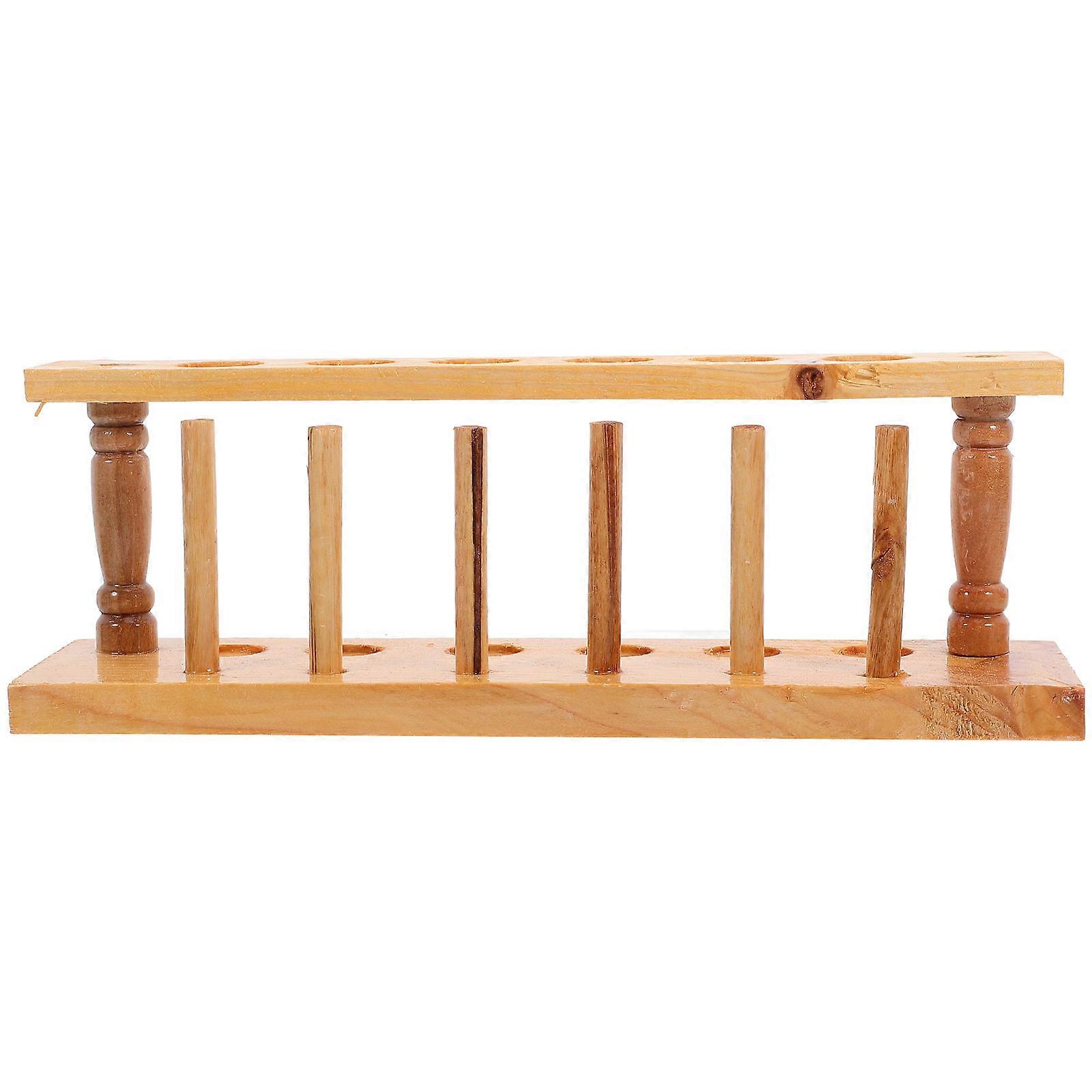 Wood Test Tube Rack for Laboratory Test Tubes