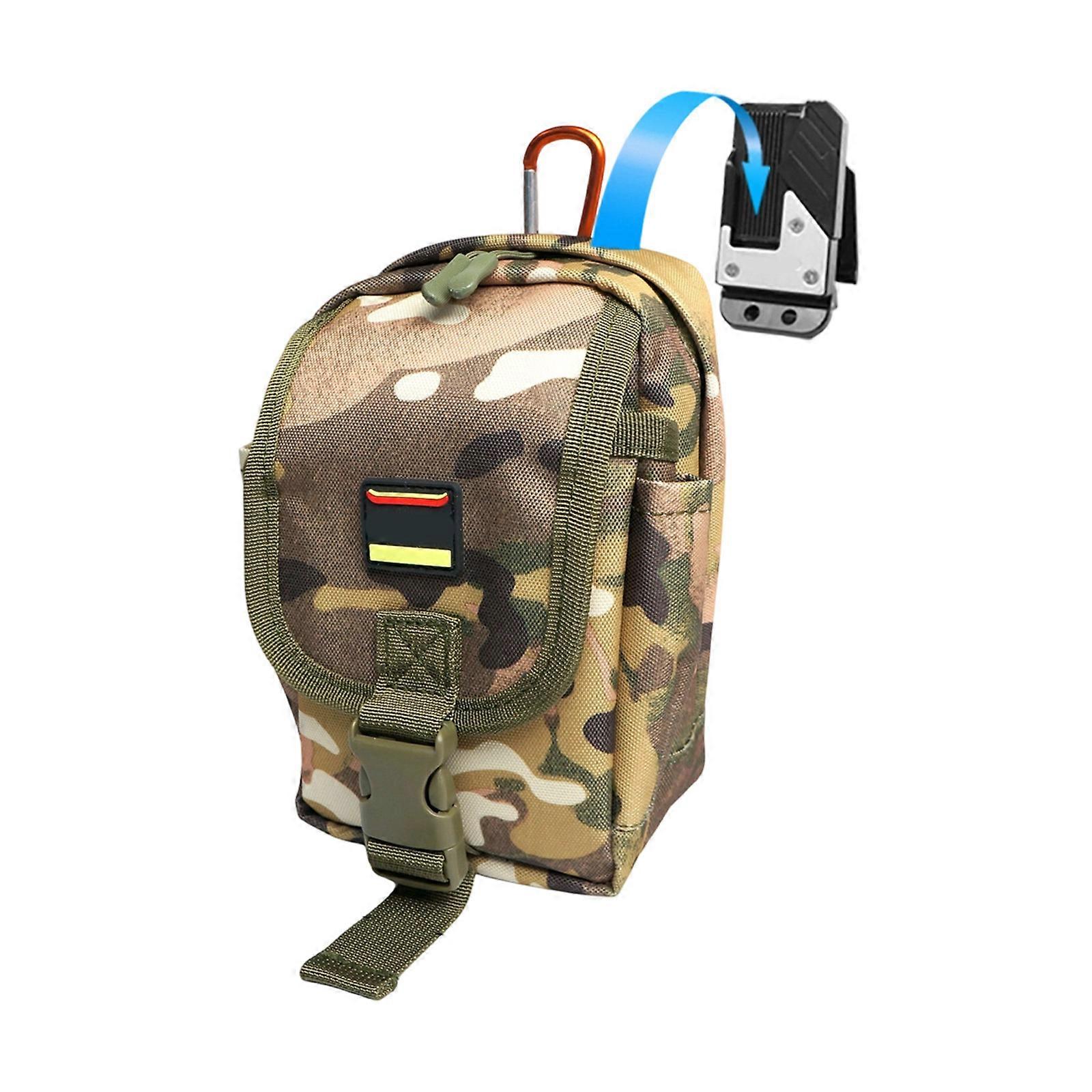 Quick Access Waist Bag Organizers Compactly Design Accommodates Small Instruments And Mobile Devices Phones Carrying Pouch  camouflage color