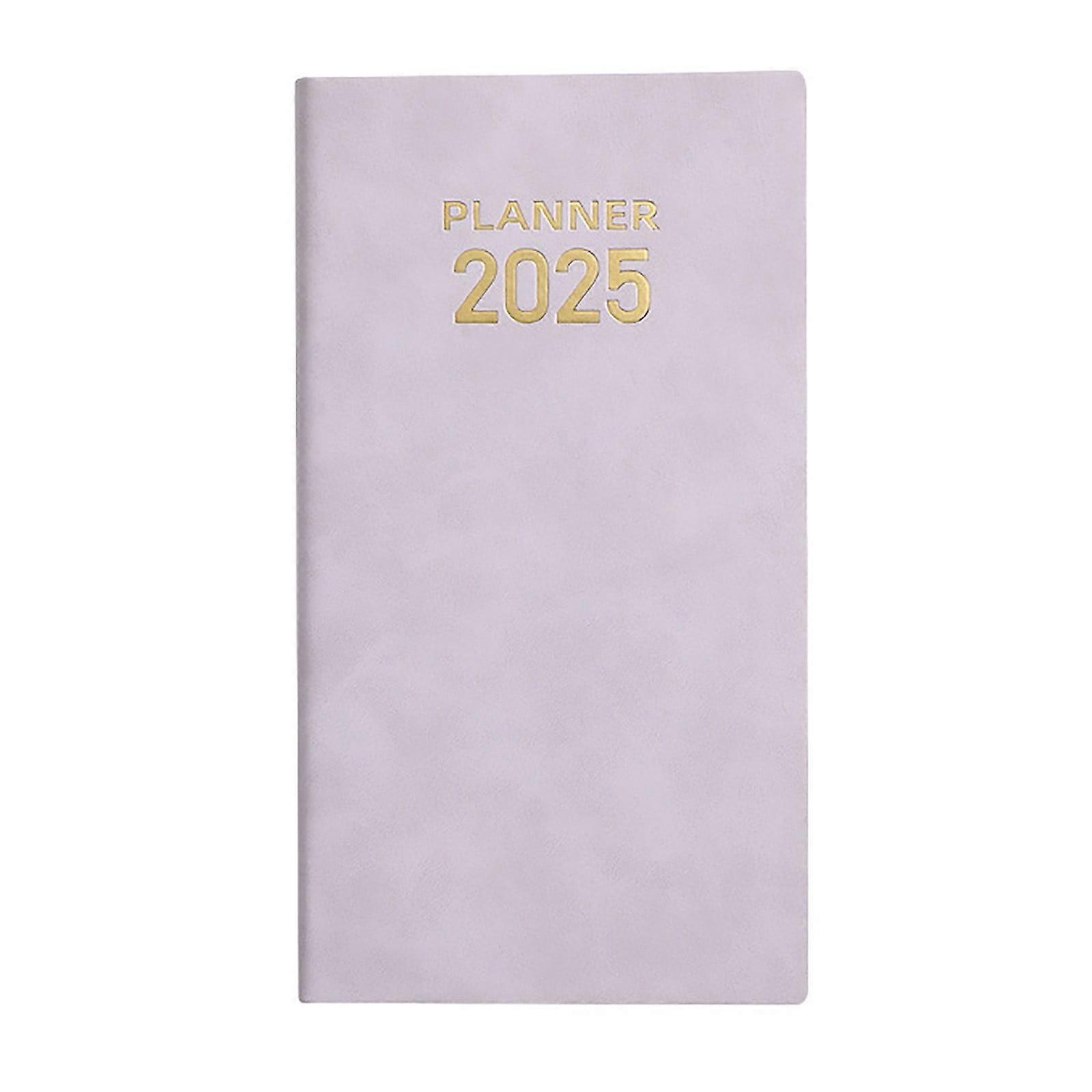 Generic 2025 Agenda Planner Notebook, Life Goal & Work Organizer, Portable Memo Pad, Household Office Paper Notepad, compatible with daily planning