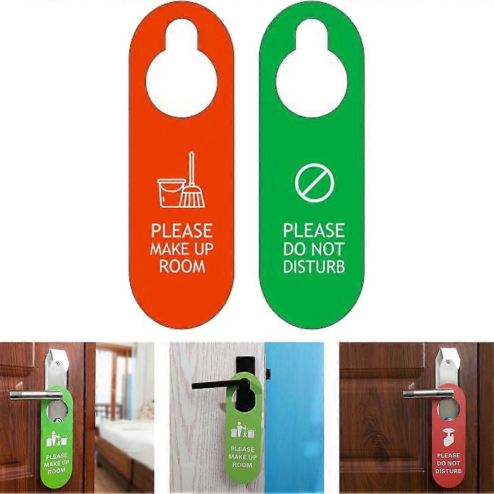 Do Not Disturb Signs Door Knobs Hanger Pendant Cleaning Label Make up Room Style 2