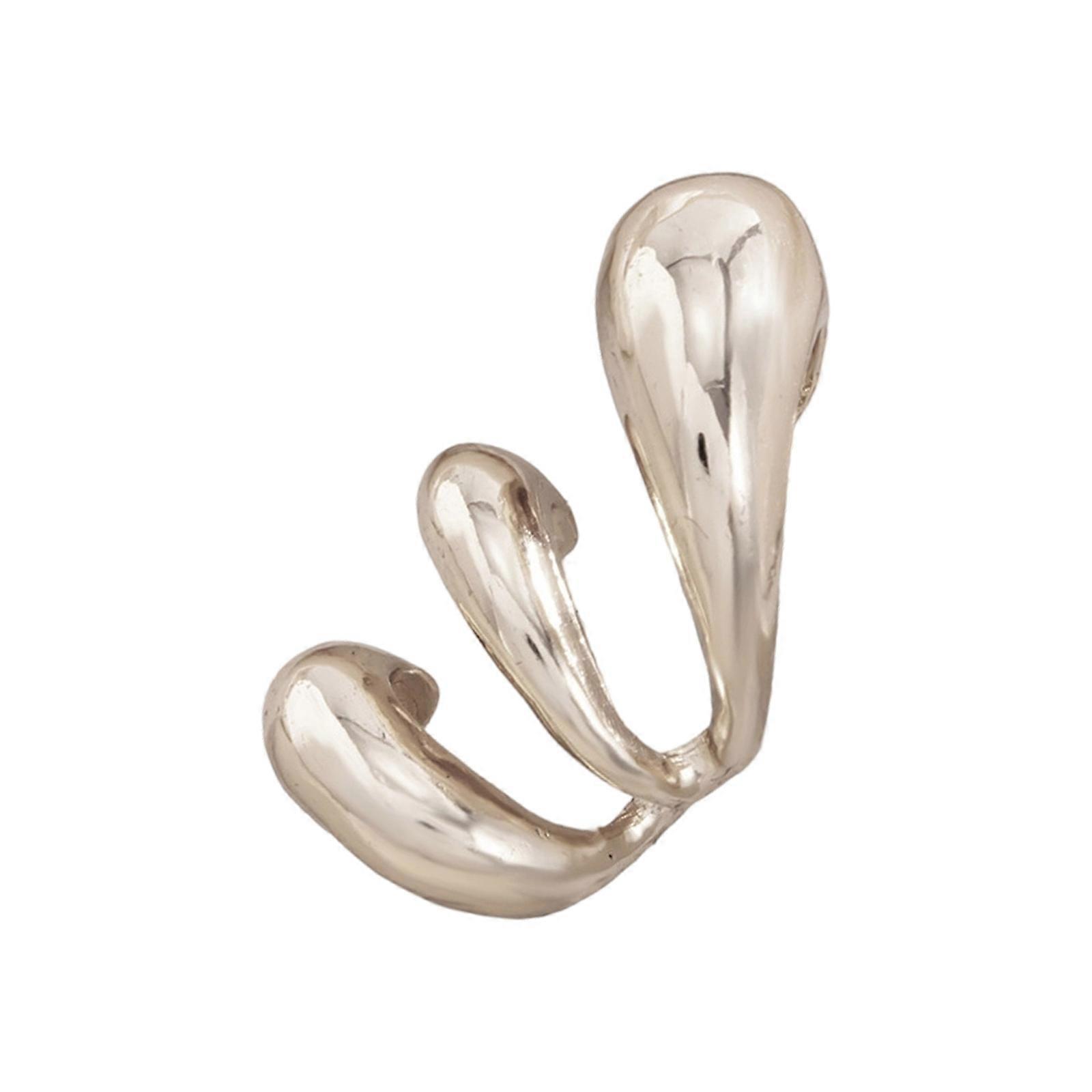 Featherlight Hollow Design Clip On Earrings Double Color Options Seamless Transition Casual To Formal Ear Accessories Multicolor