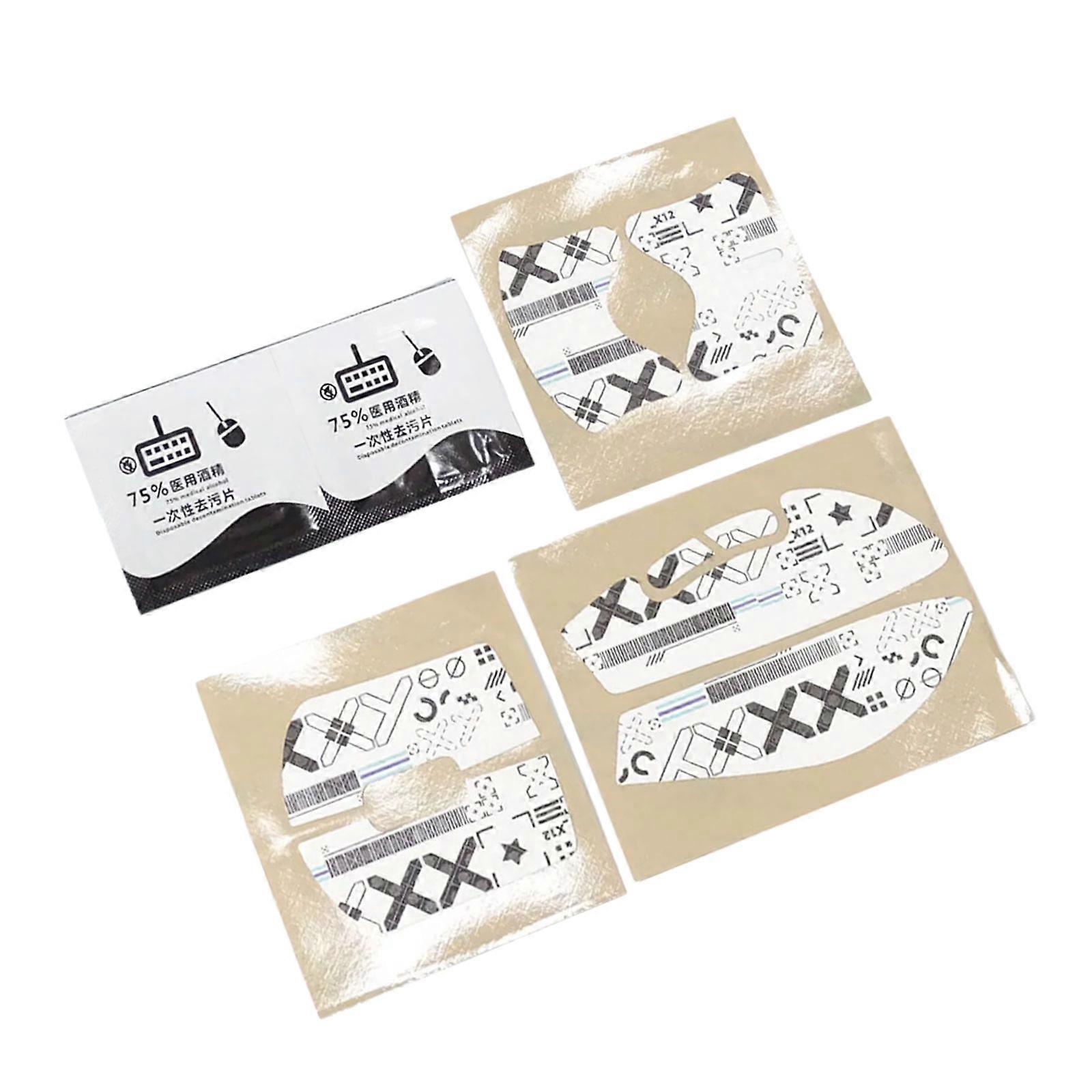 Gaming Mouse Grip Tape Pre Cut For Perfect For GPROX SUPERLIGHT 2 DEX Mouse Enhances Grip And Absorbs Moisture  White