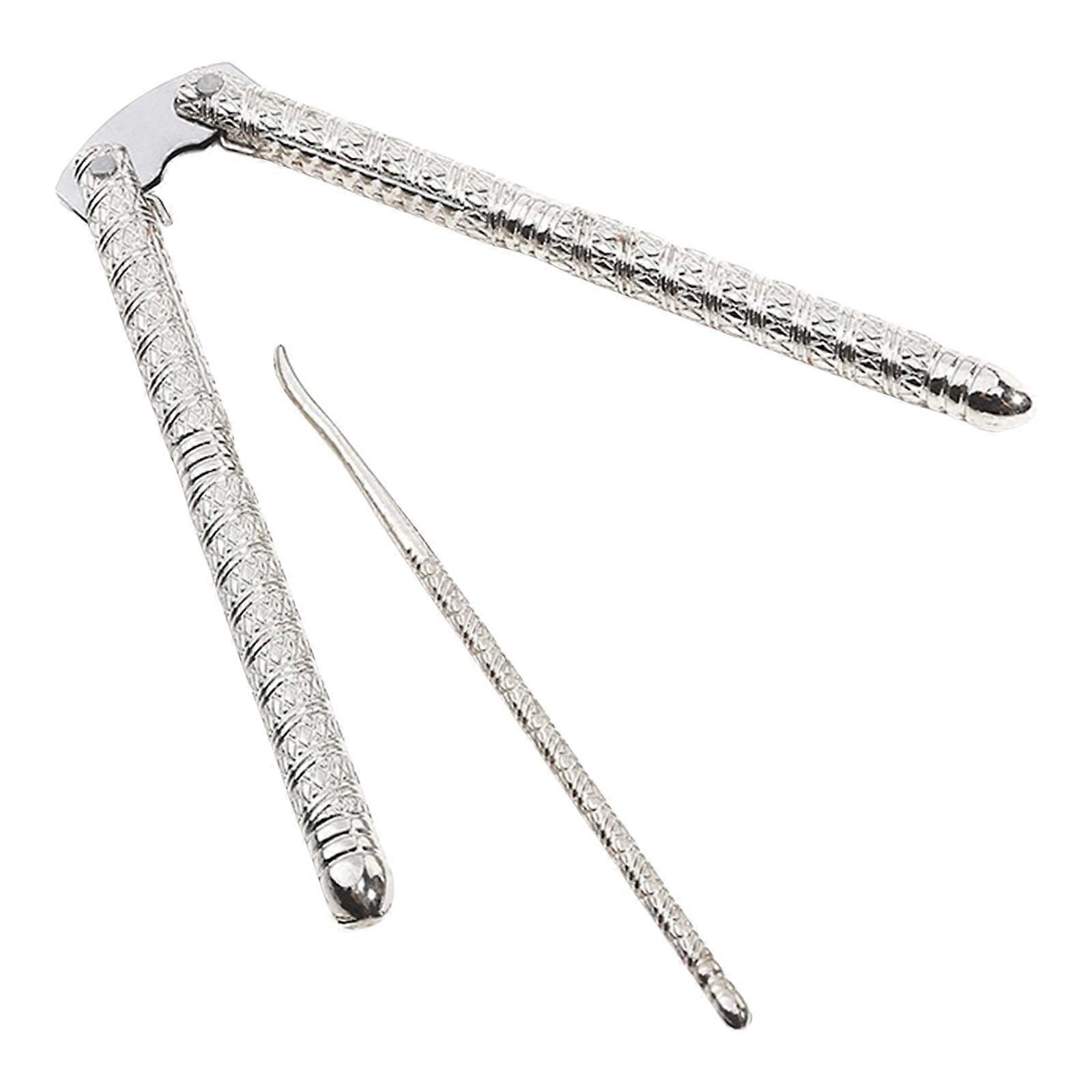 Stainless Steel Nut Cracker Set with Picks Seafood Shell Opener Dishwasher Safe Nutcrackers Kitchen Tool for Lobsters Multicolor