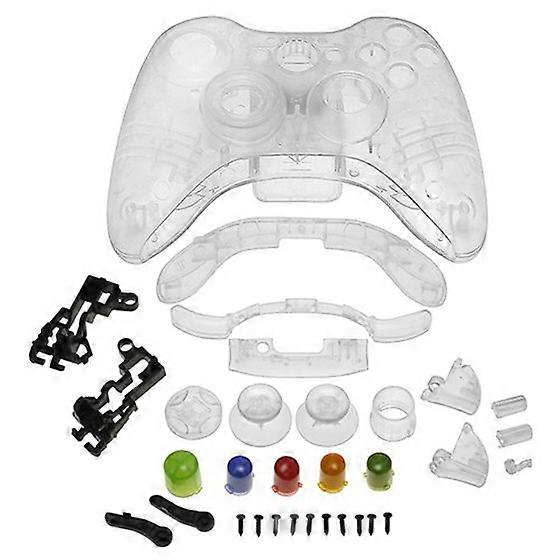Crystal Shell Compatible with Microsoft Xbox 360 Wireless Controller , Clear