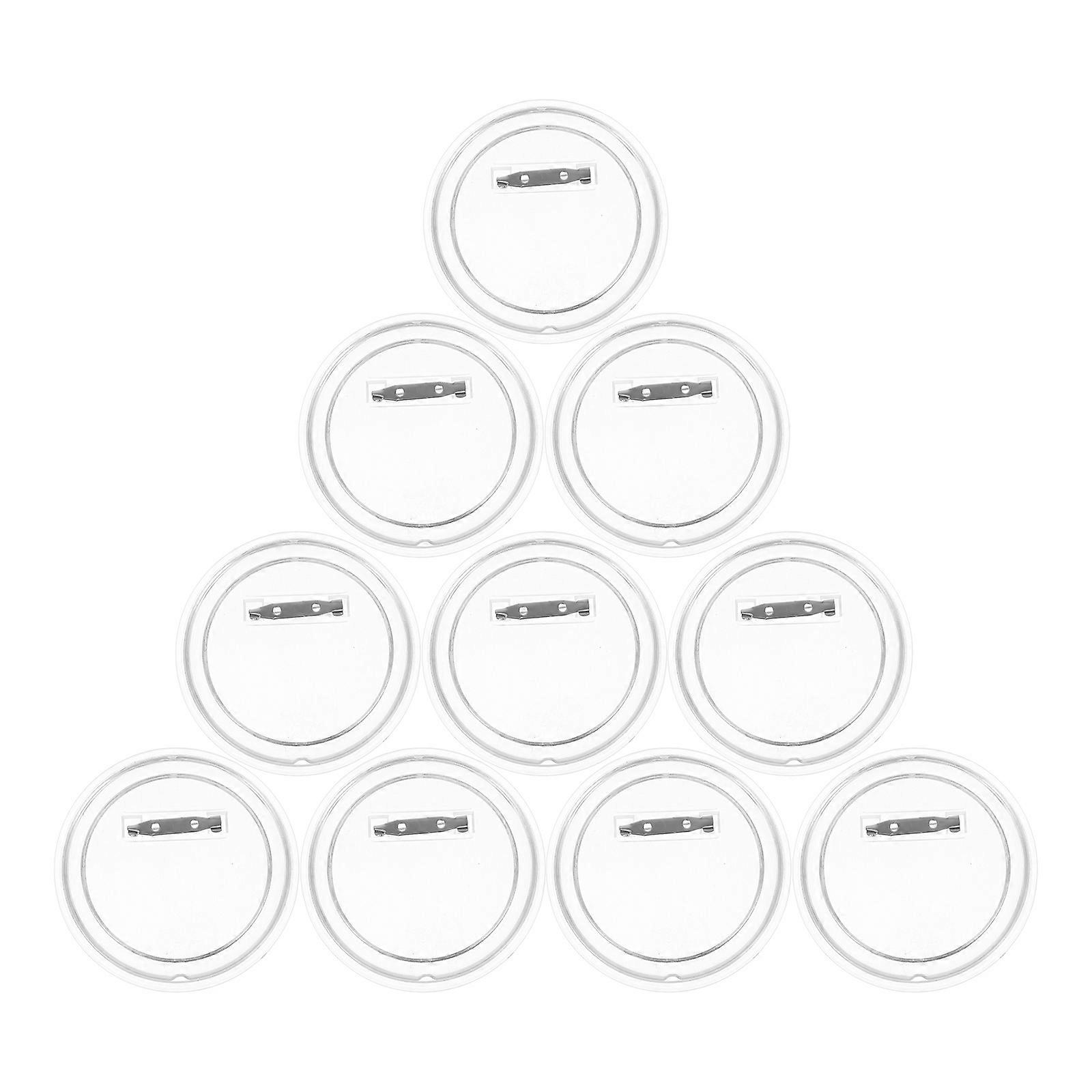 Acrylic Photo Display Round Buttons DIY Projects Perfect For Students Parties Fashionable 10Pcs Set