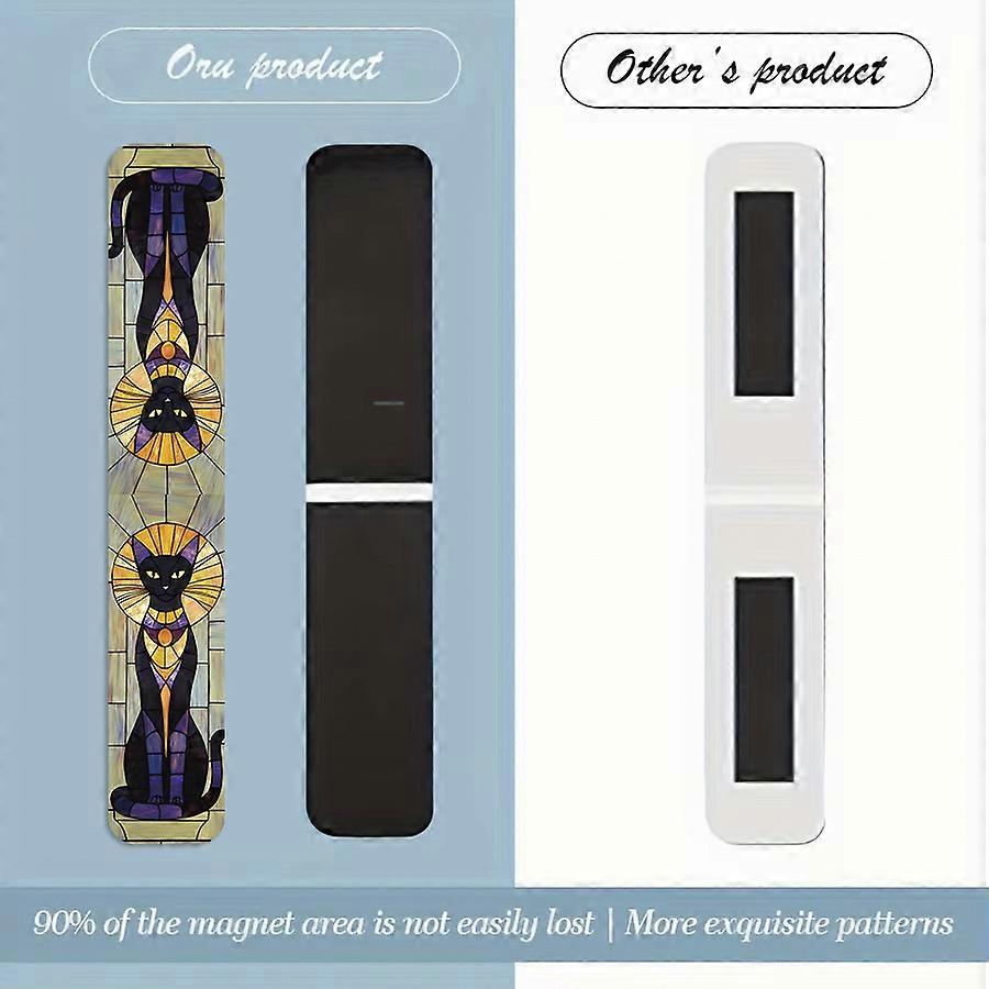 The Shile Set Magnetic Bookmarks, Elegant Cat Series, Reading Book Page Label Folder, Gift Journal Magnetic Bookmarks