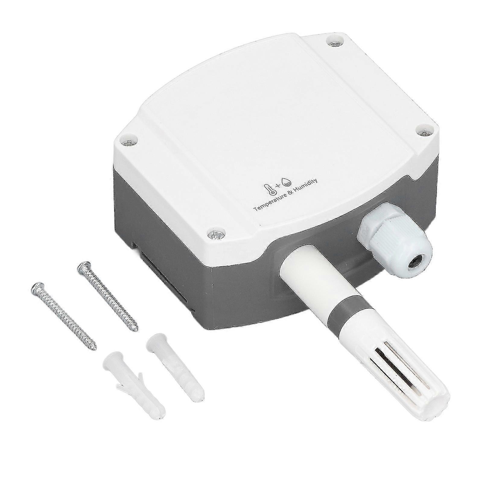 Wall Mounted Temp & Humidity Sensor 4-20mA Analog Transmitter for Outdoor Garden Use