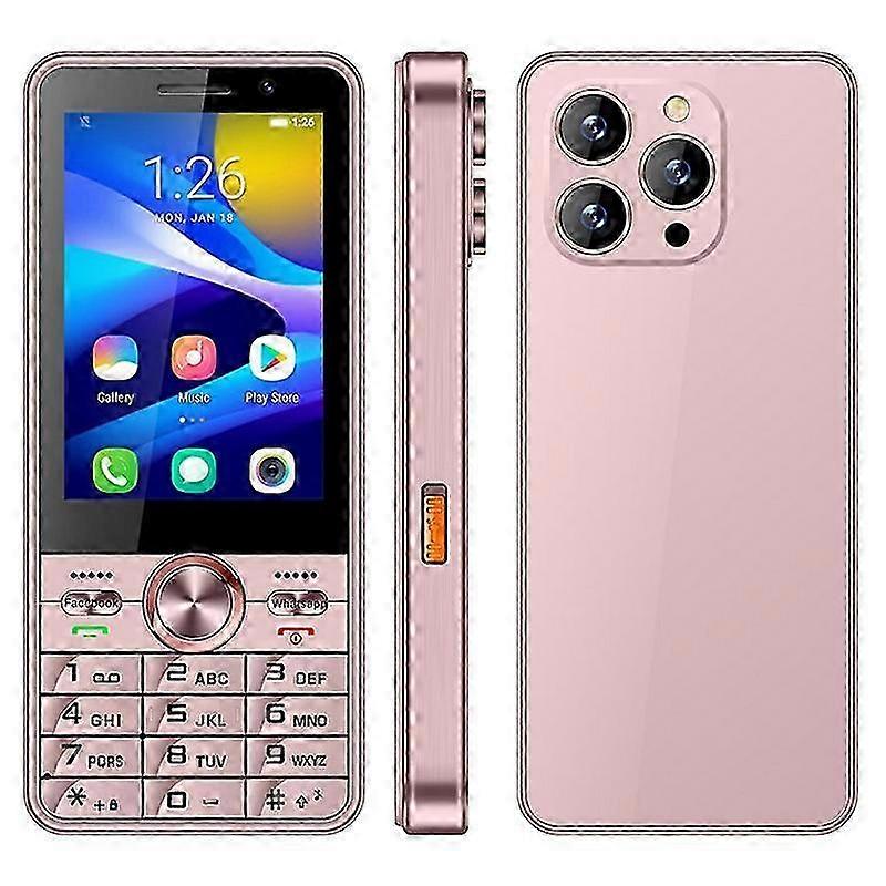 UNIWA A3501 2GB + 16GB Smartphone 3,5 Polegadas Whatsapp Android 8 Telefone 2500mAh Bateria - Ouro Rosa