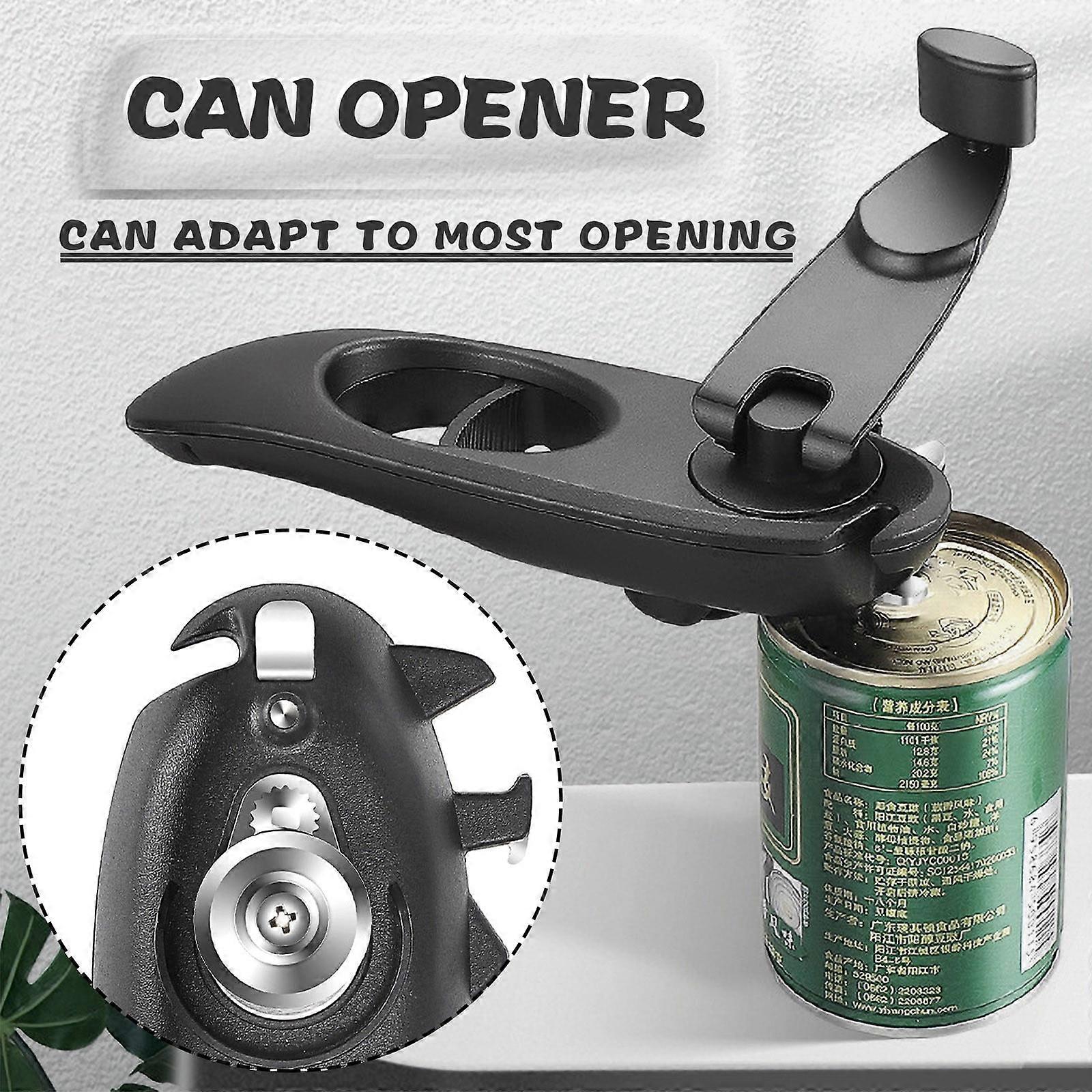 2 Pcs UHIYEE Hand Crank Can Opener, Manual Heavy Duty with Extra-long Handles & Oversized Knob, Easy for Big Cans