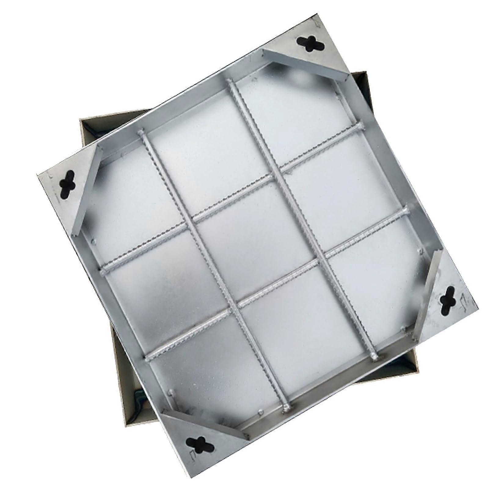 Heavy Duty Square Septic Tank Lid with  Invisible Manhole Cover for Garden, Pavement, Docks