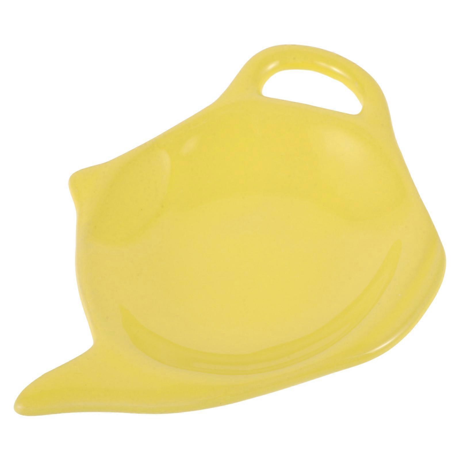 Vintage Style Ceramic Tea Bag Resting Dish Kitchen Study Room Use 1Set