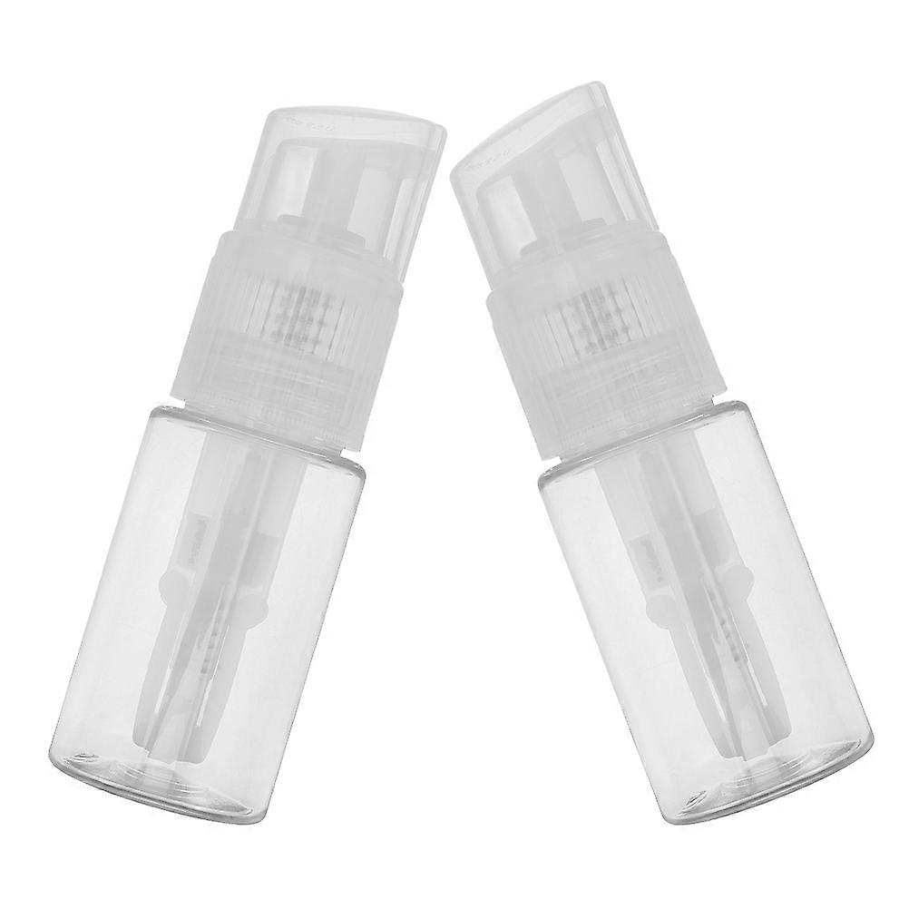Powder Spray Container for Storage 2Pcs Transparent PP Spray Bottles
