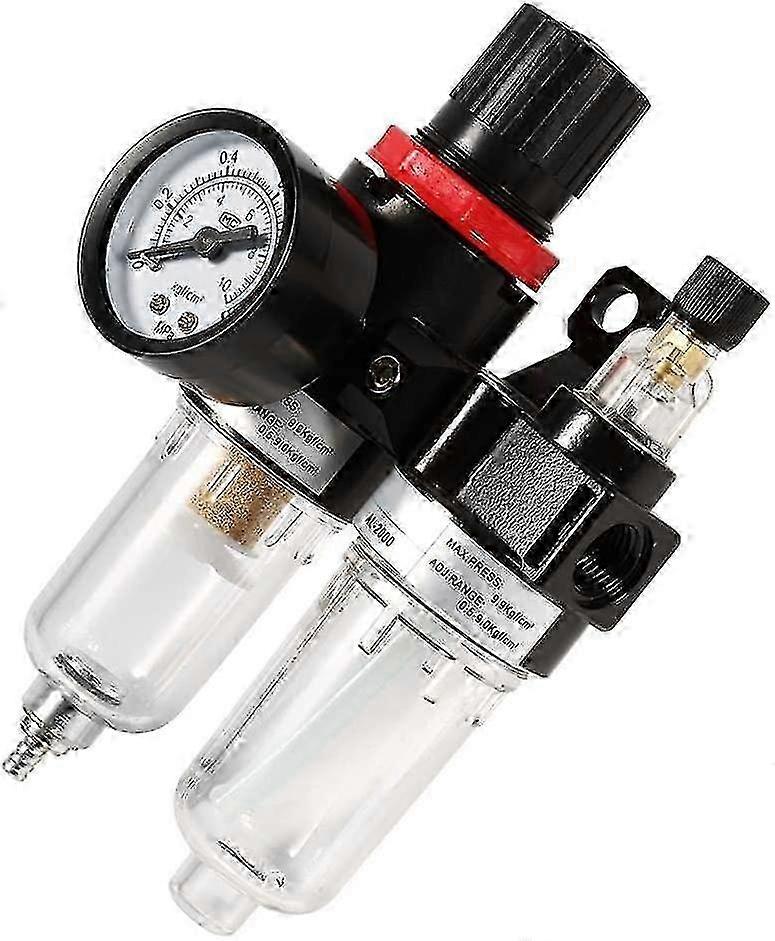 1/4" Inline-Luftfilter, Regler und Ölöler - Kompressor Wasser- und Ölabscheider