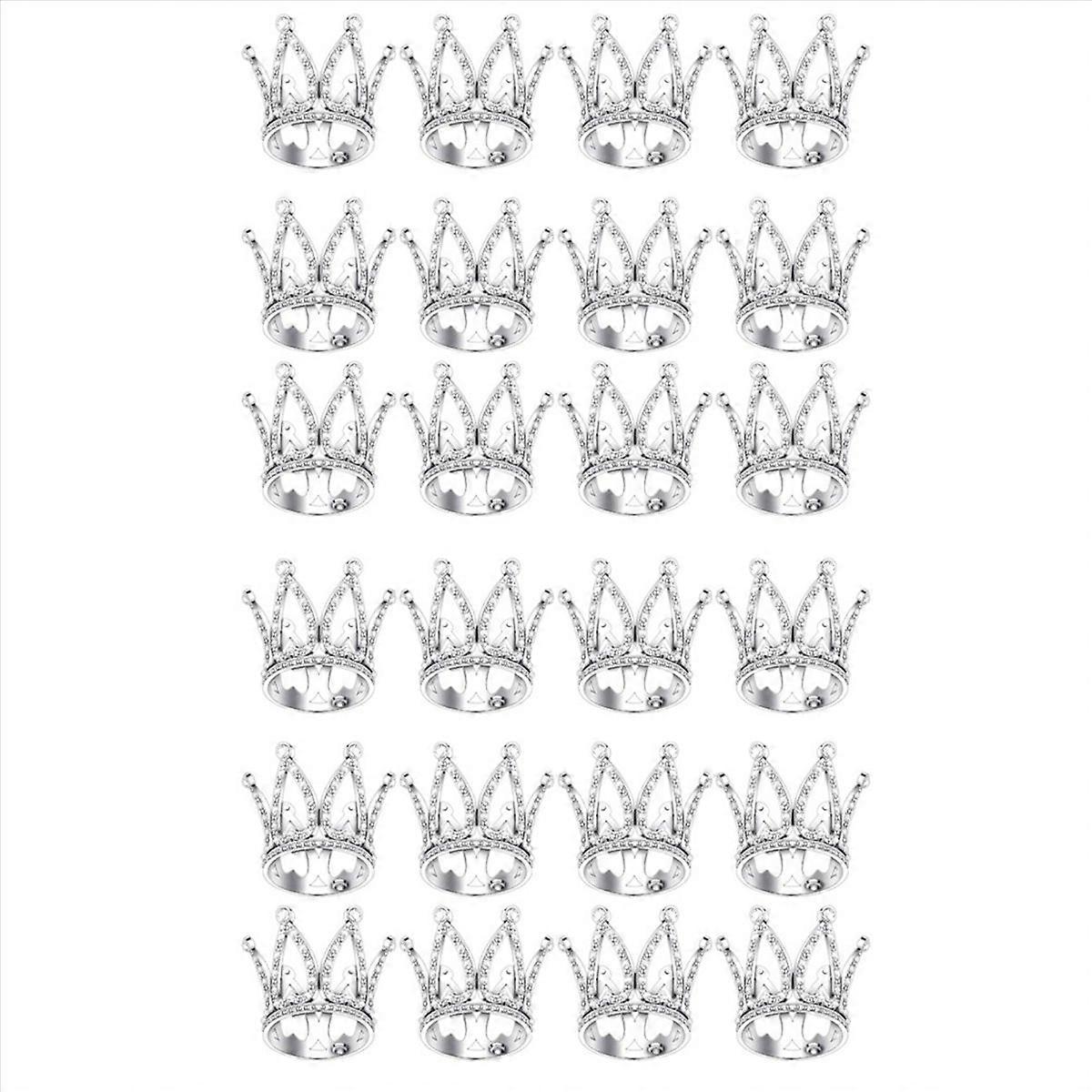 12Pcs Crown Cake Topper Mini Baby Crown Queen Crown