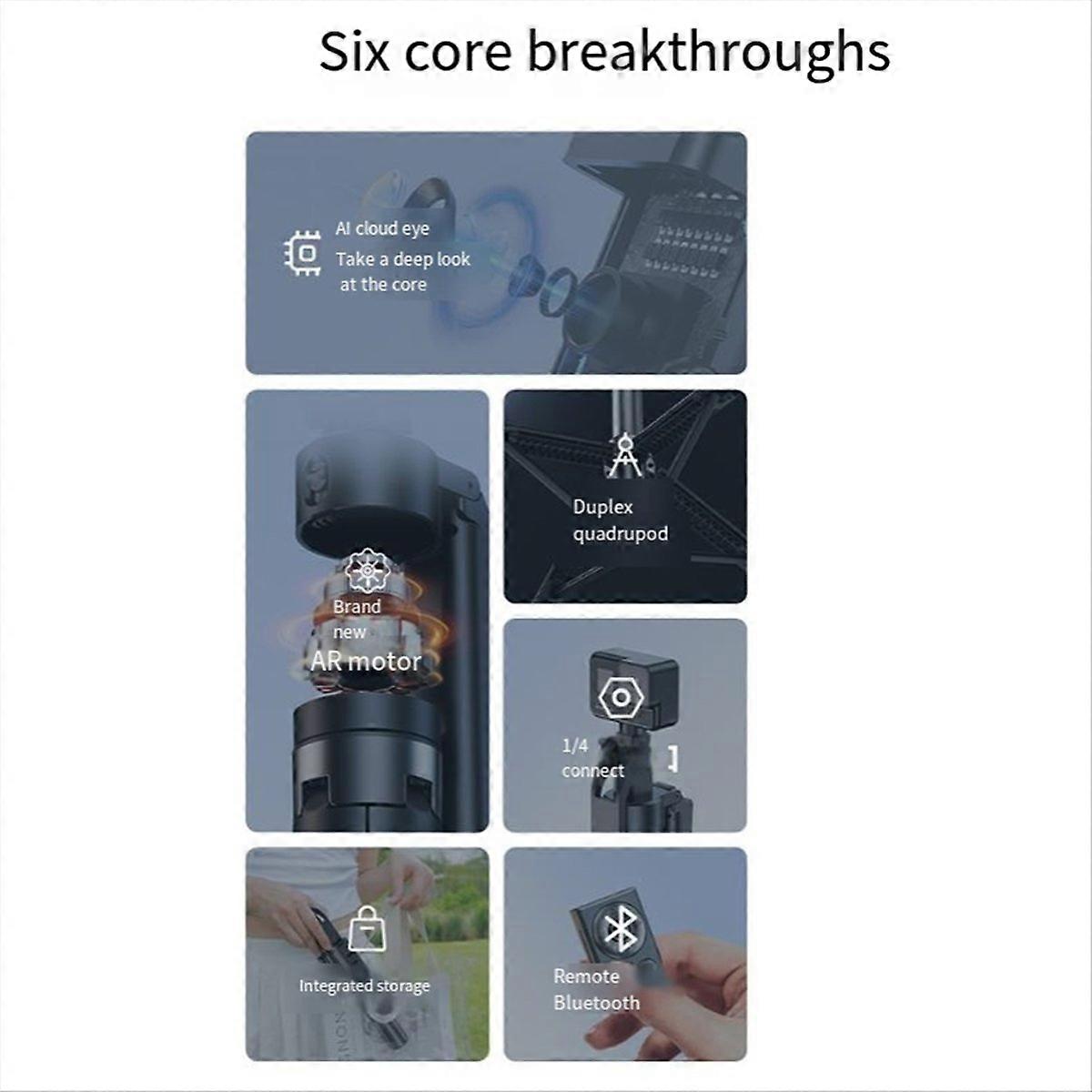 Supporto per telefono con tracciamento automatico in tempo reale e selfie stick con tracciamento automatico Ai