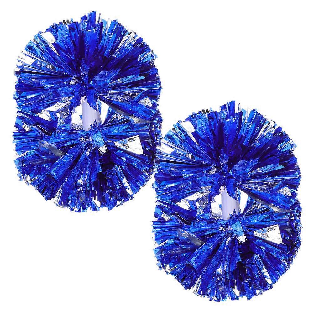 Cheering Poms Reusable Cheerleader Pom Poms For Sports Events Large Handle Design 2Pcs