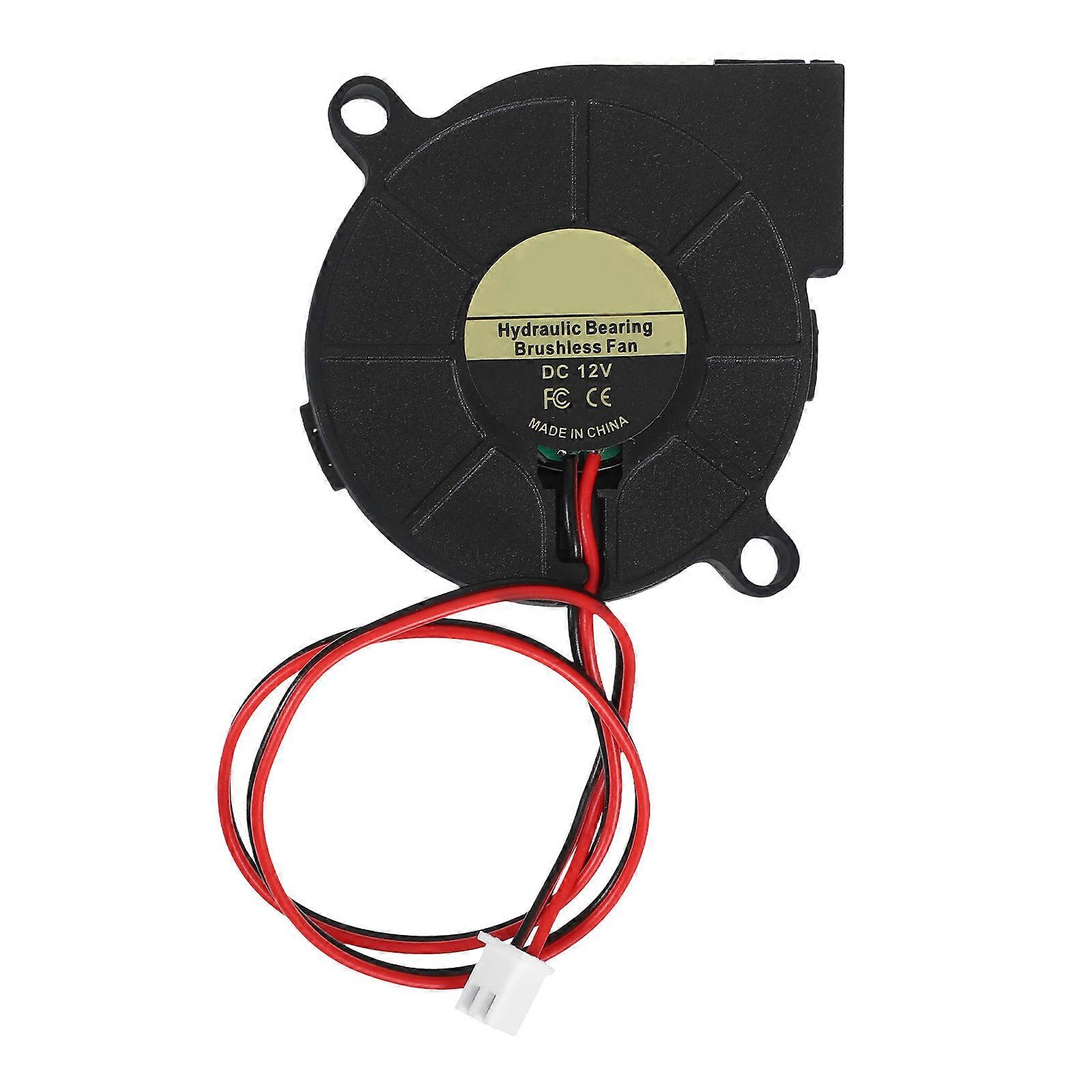 Centrifugal Blower Fan Mini Computer Fan For 3D Printer Cooling System Compact Black Durable Plastic 1Pack