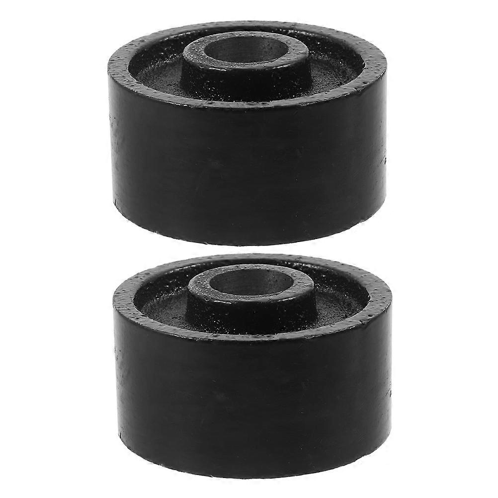 Replacement Trailer Jack Wheel 2Pcs for Floor Jack Front Wheels Steel Black