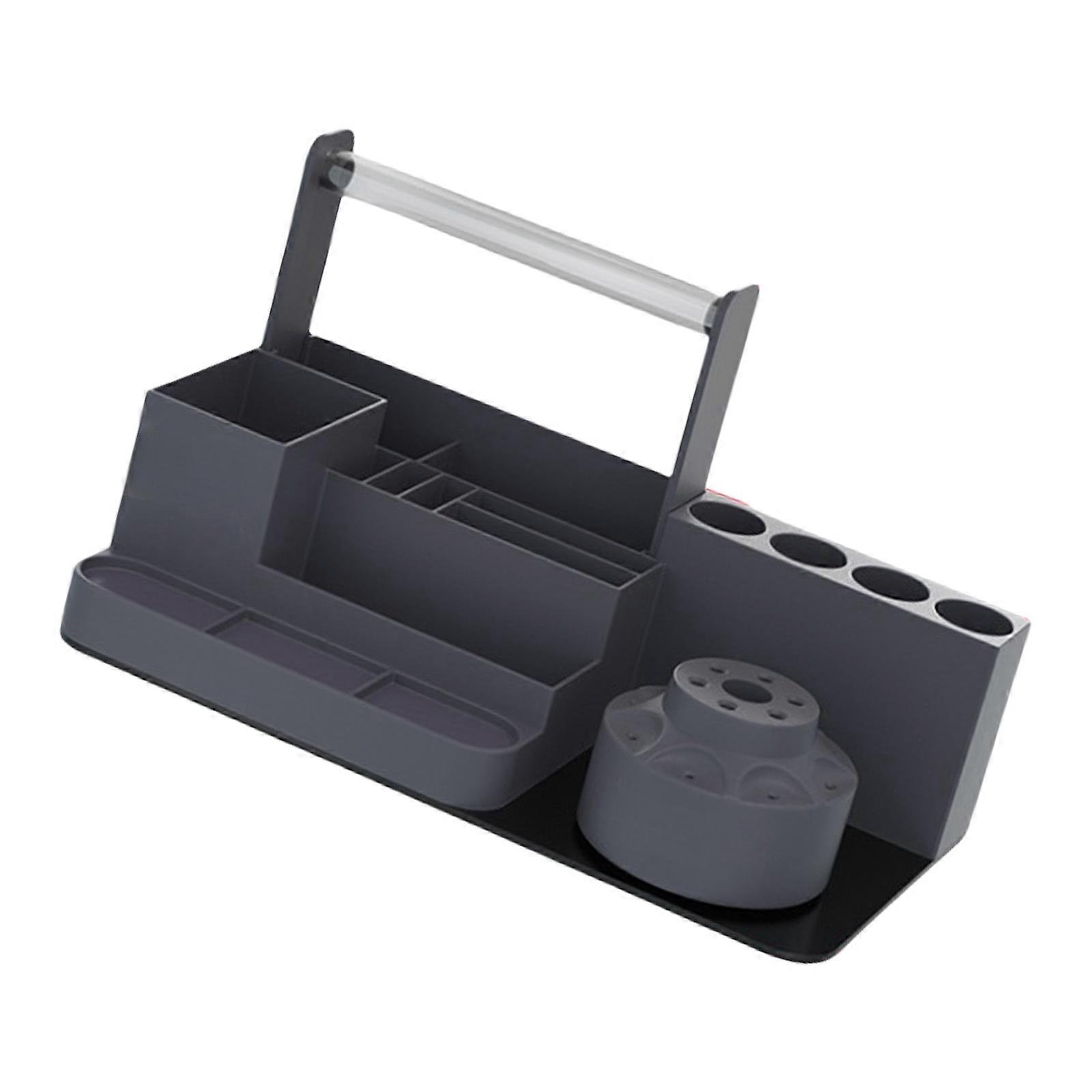 RL001H 360 Rotating Stepped Professional Electronic Component Screwdriver Tweezers Soldering Tool Storage Rack  grey