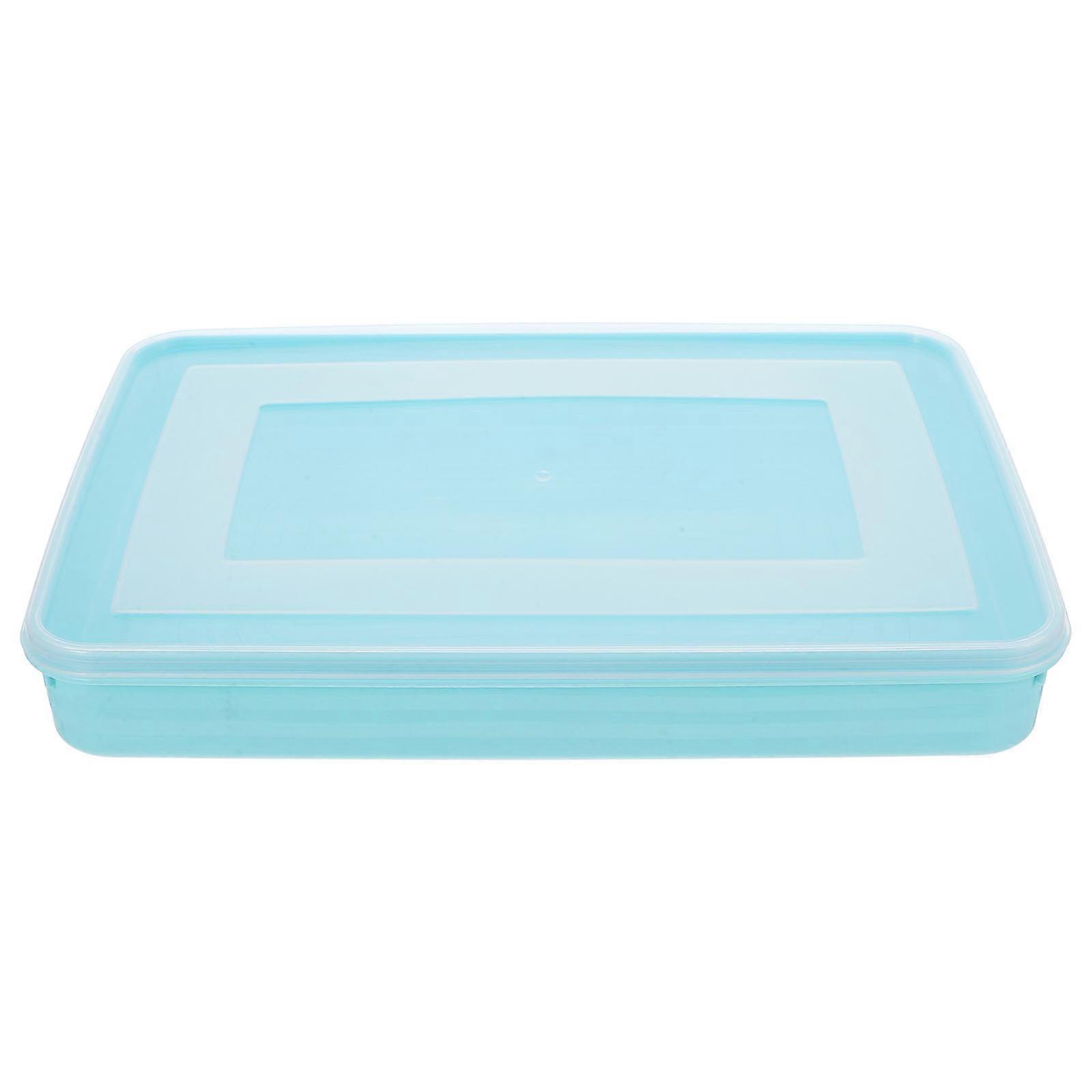 Sealed Food Box Plastic Dumpling Freezer Case for Storage 2Pcs