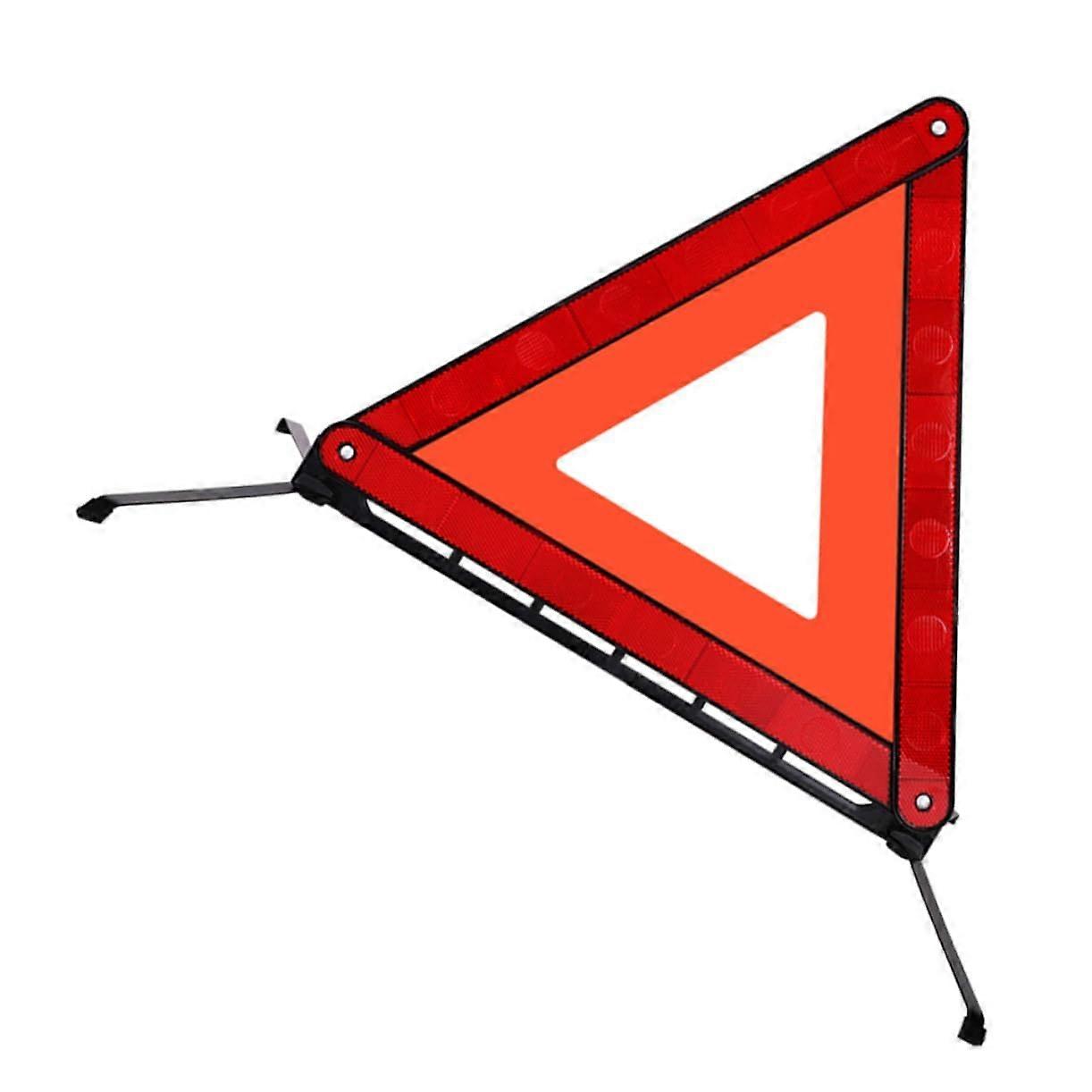 Emergency Warning Triangle with  Visibility Reflection for Semi Truck and Car Breakdown