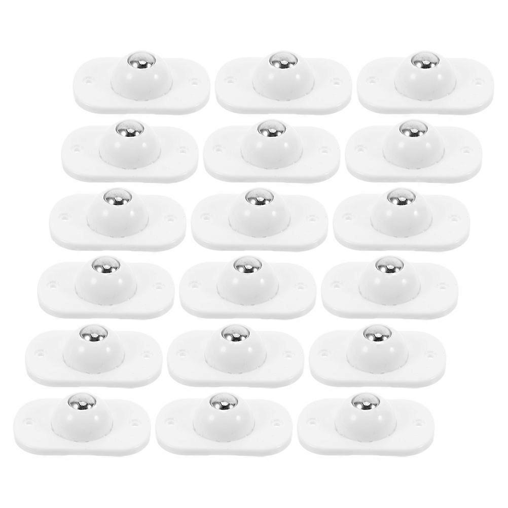 Mini Self Adhesive Caster Wheels for Trash Can with 32Pcs Adhesive