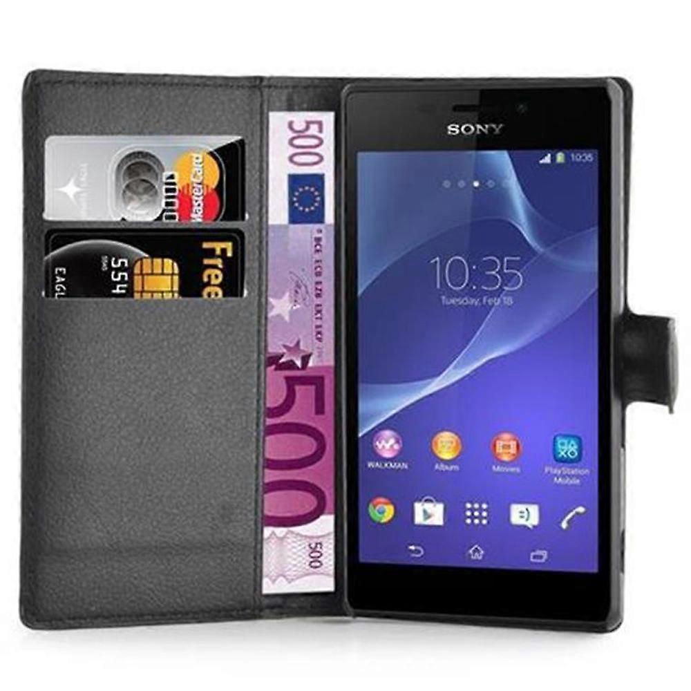 Sony Xperia M2 / M2 AQUA Case - Protective Case with Card Slots and Stand Function