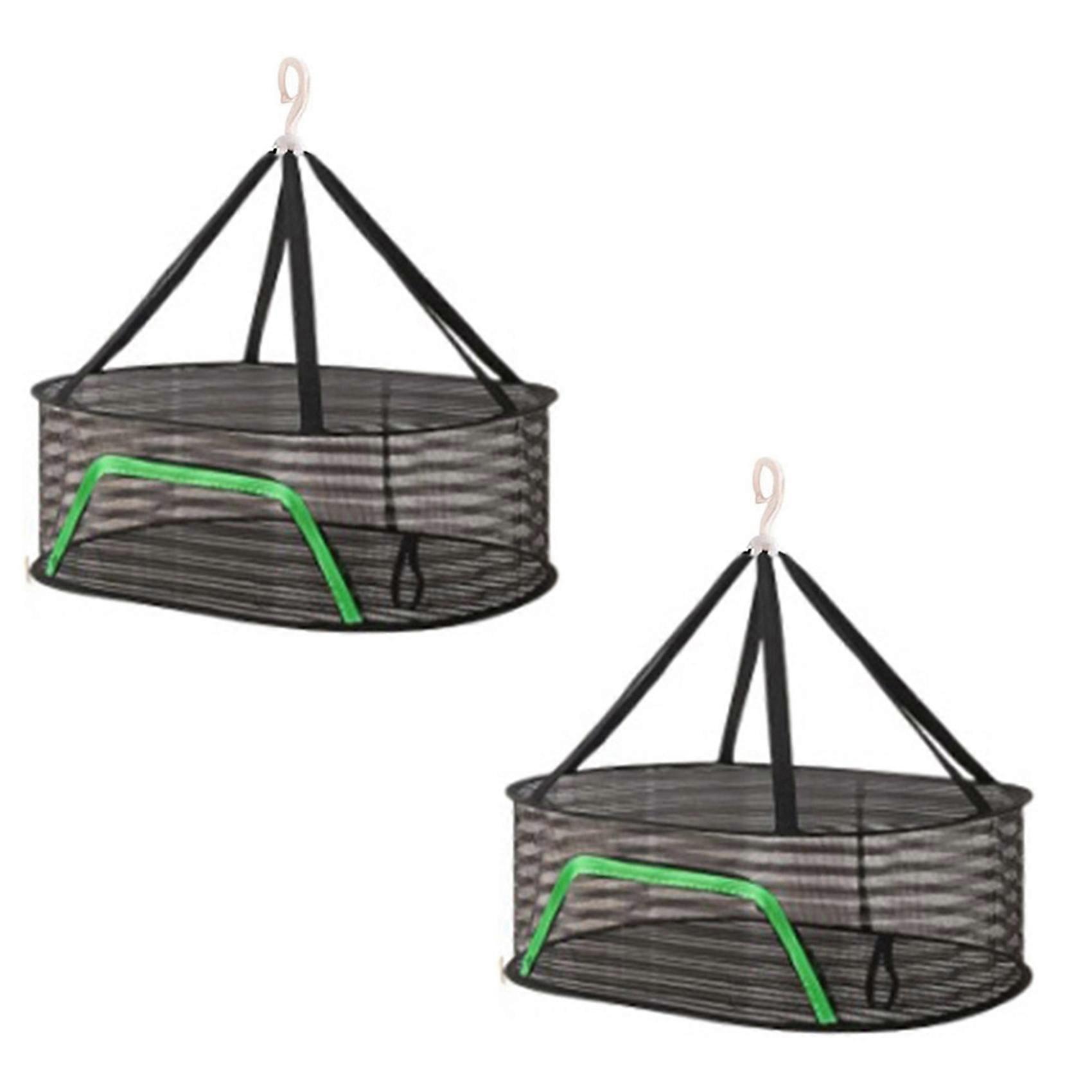 2X Fish Drying Net, Hangable Drying Net, Drying Rack Net Dryer,Fish Mesh Dry Net for Drying Fish Vegetable Fruit A