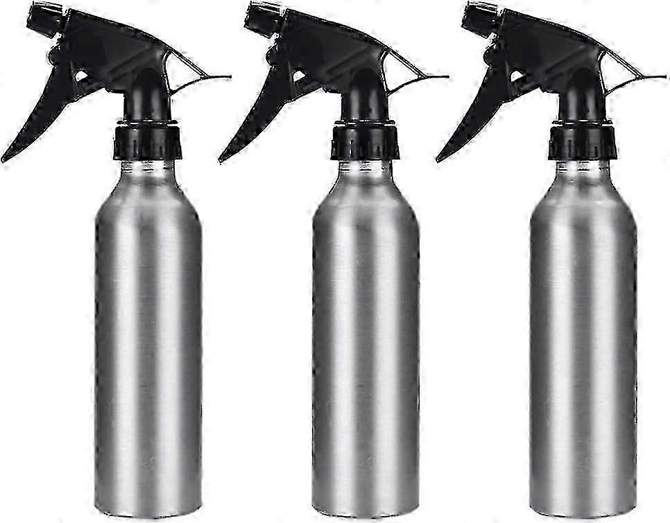 3pcs Spray Bottle Empty Metal Sprayer Water Mister Refillable Atomizer Pusher