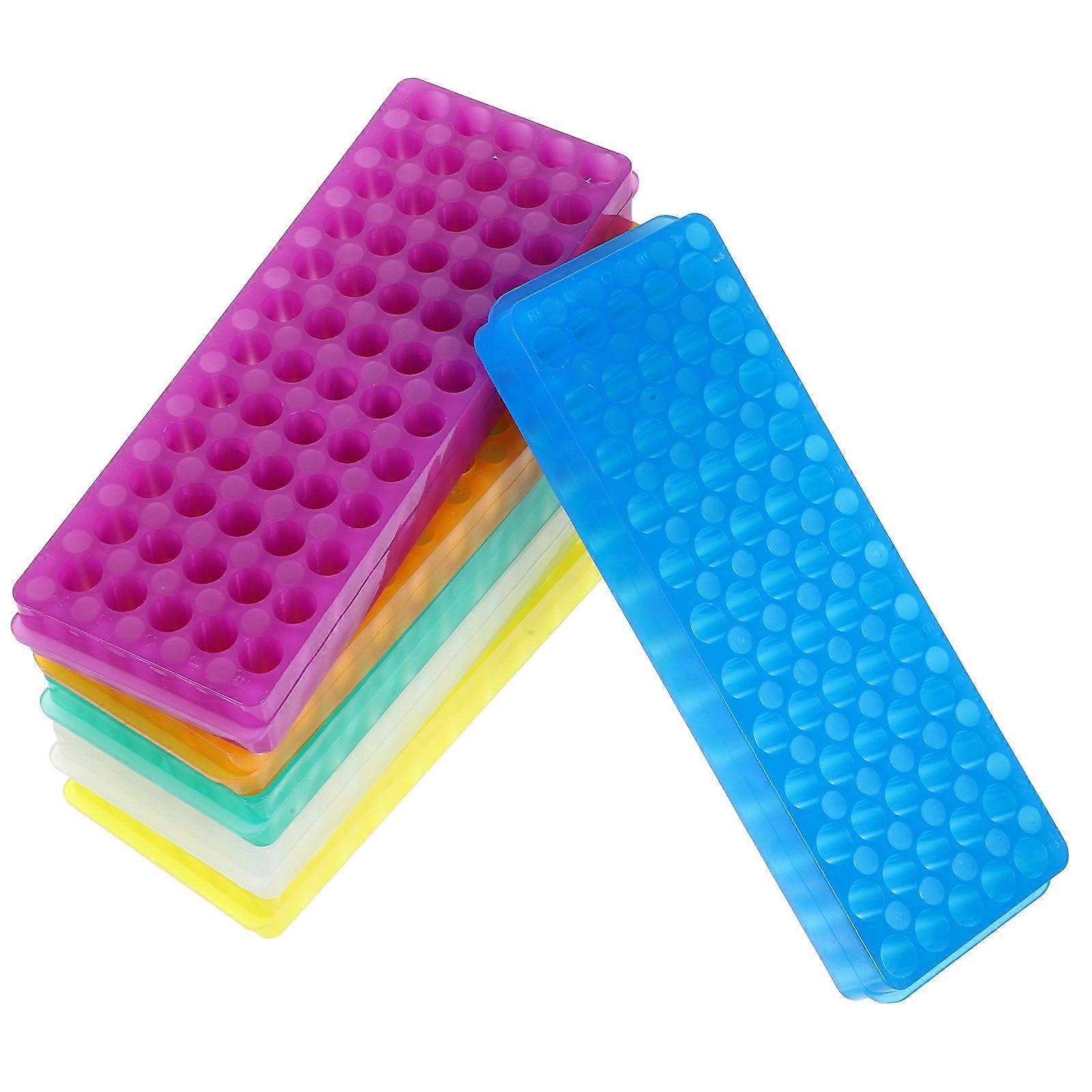 Test Tube Holder Plastic Test Tube Rack for Storage 6Pcs