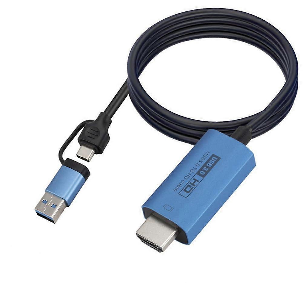 Phone to TV Adapter Cable Type C Micro USB 1080P Video Output USB Conversion Cable Compatible Adapter