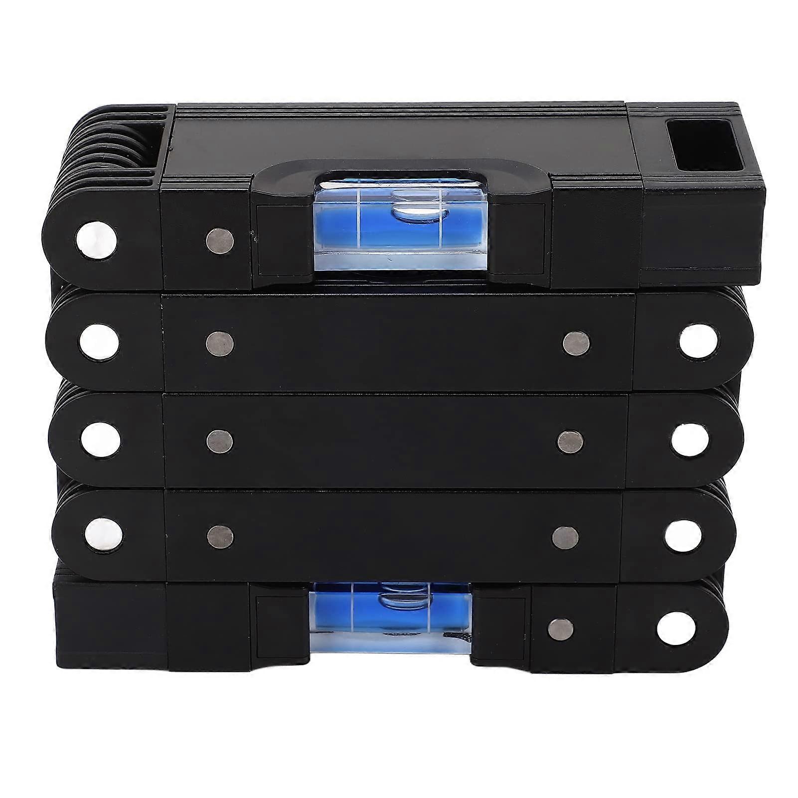 Level Ruler Folding Aluminum 28 Inch Multi Angle Measuring Tool with  Accuracy Bubbles