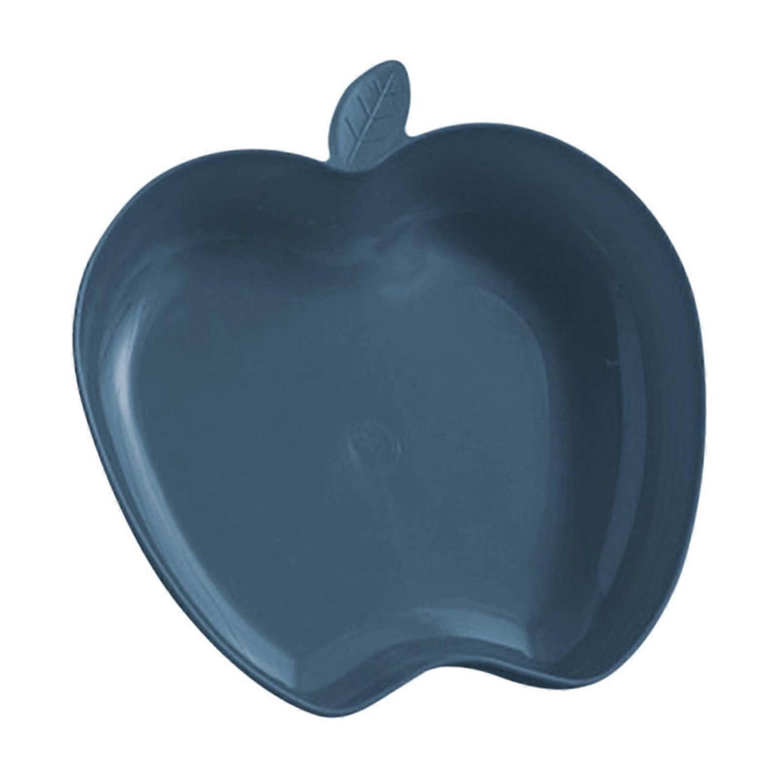 Apples Shape Plates Reusable Lightweight Plates Impregnable Dinner Plates for Dishwasher Microwave Kitchen Or Camping