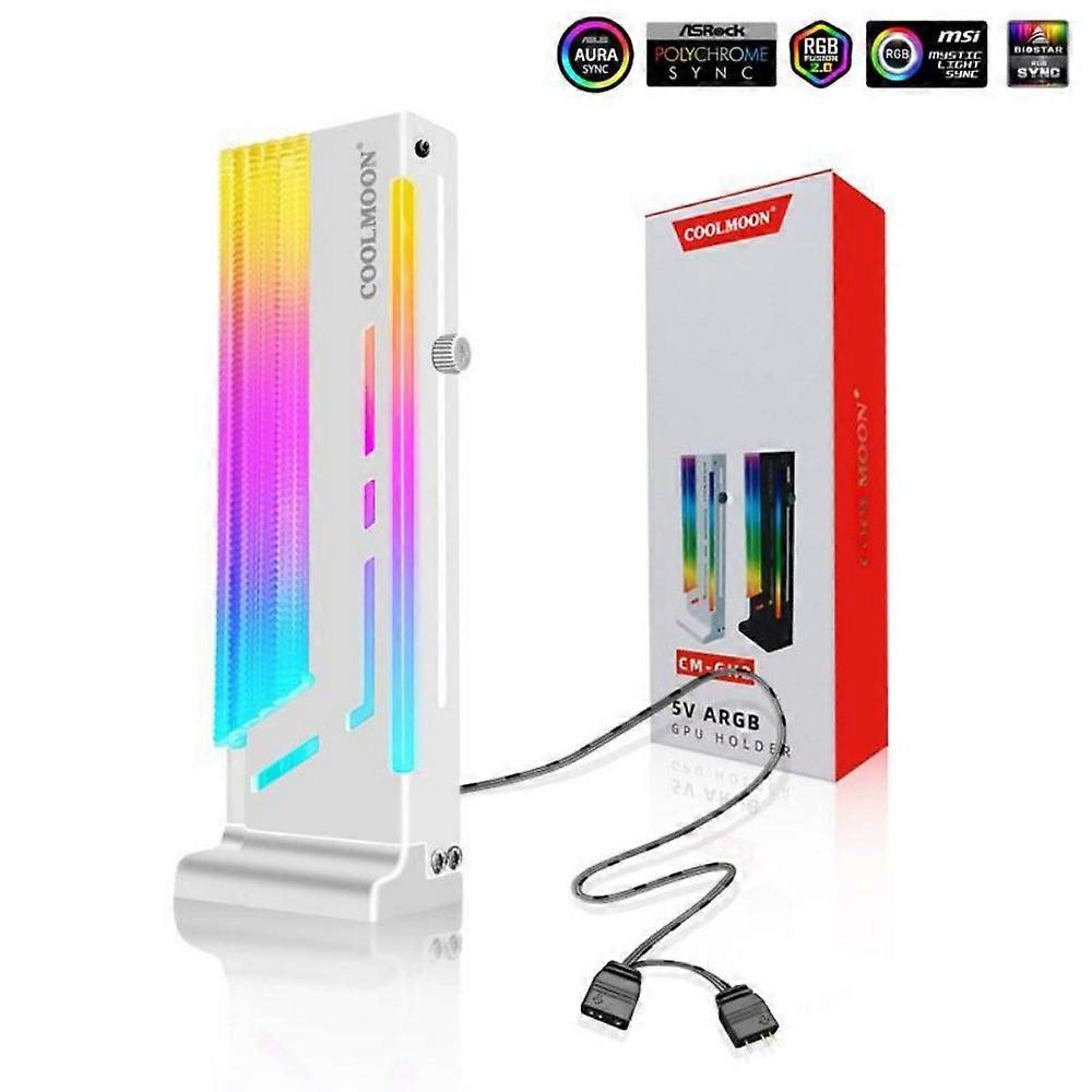 5V ARGB GPU Holder Adjustable Height Graphics Card Video Card Holder Graphics Card GPU Brace Support Vertical GPU Support