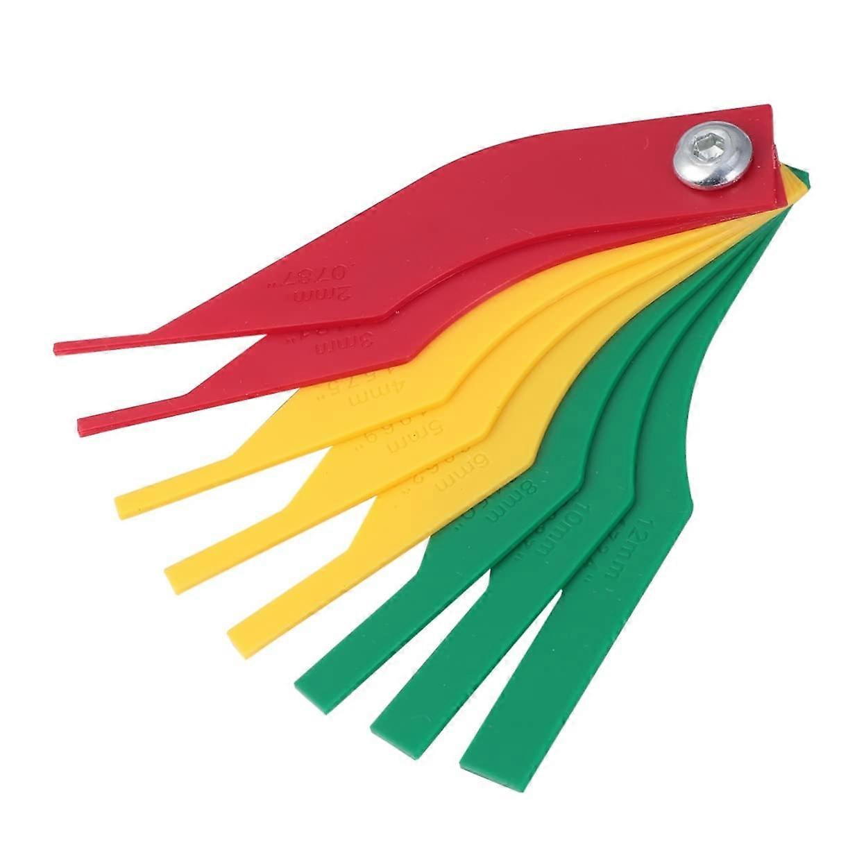 Brake Pad Gauge with ColorCoded Indicators for Accurate Thickness Measurement on Car Rear Brakes