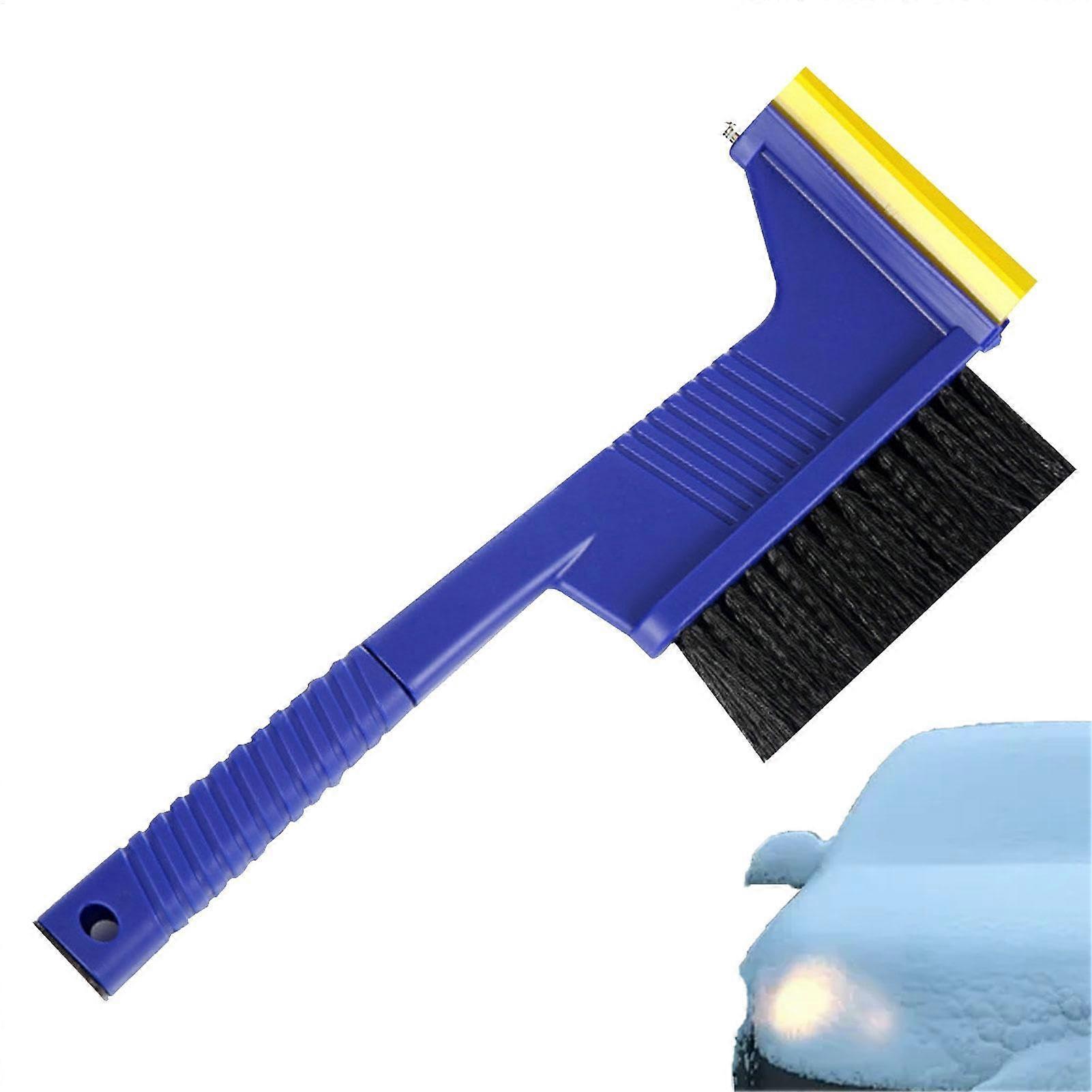 Car Snow Scraper with Ice Shovel, 2 in 1 Snow Brush for Car, AntiSlip Handle, Durable Bristles
