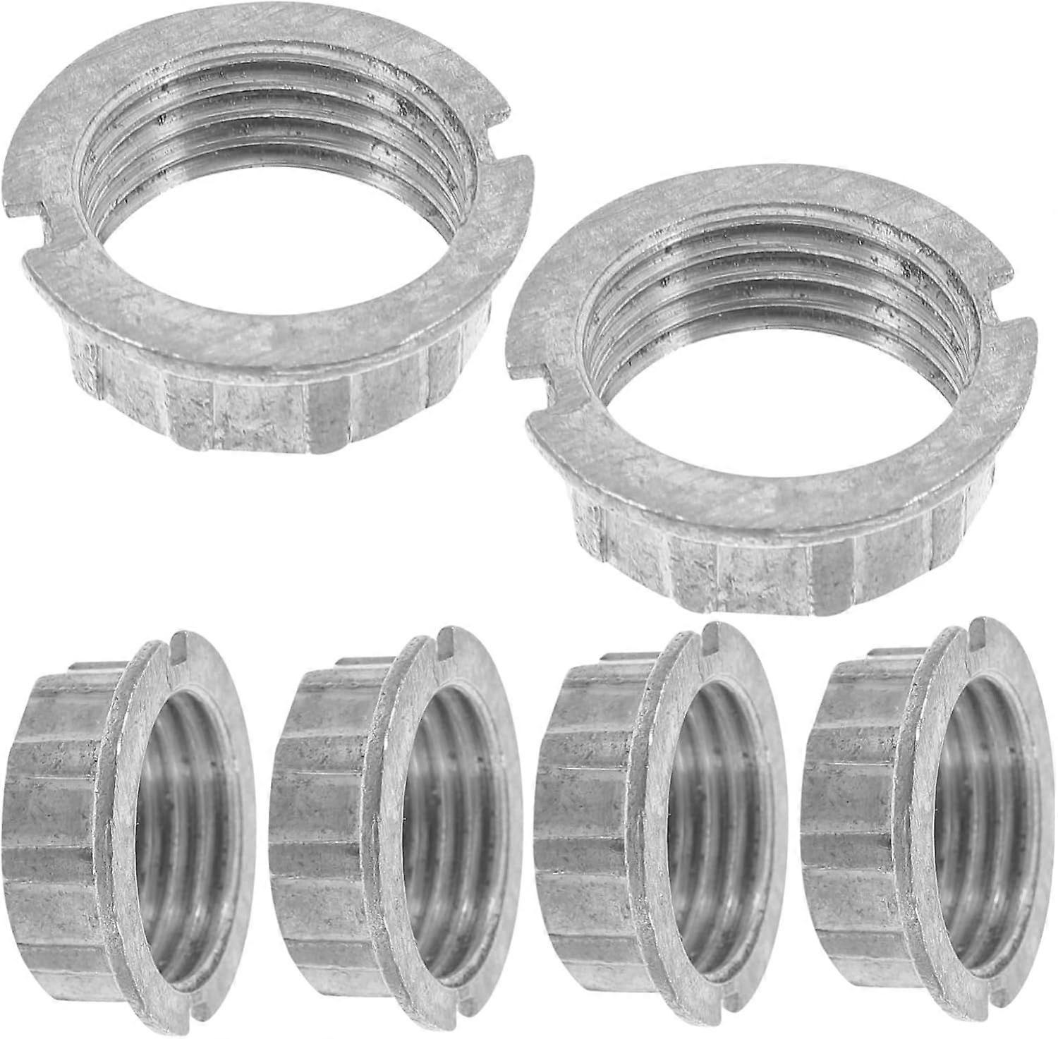 6-Piece Retaining Rings for Sockets - Easy Installation and Compatible with Halogen Lamps, Lampshade Reducers, and Lamp Holder Adapters
