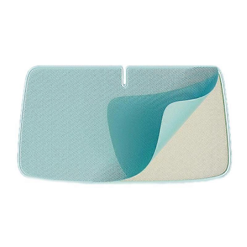 Car Windshield Heat Insulation Baffle Titanium Silver Sunshade Curtain