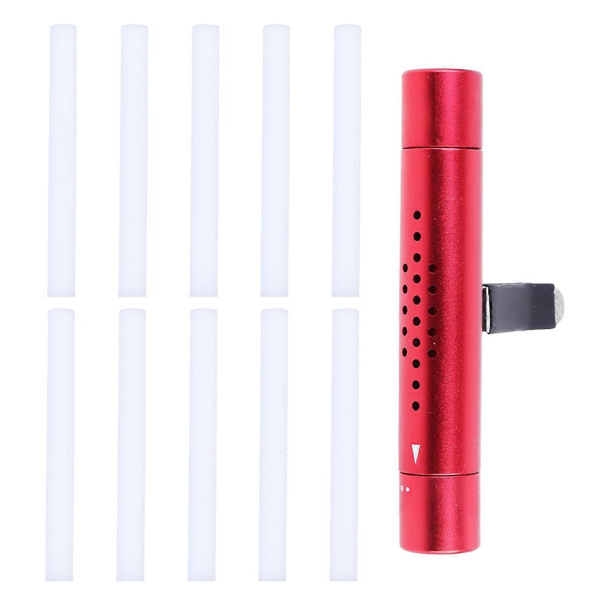 Rose Shape Car Perfume Clip Style for Aromatherapy 2Pcs Red