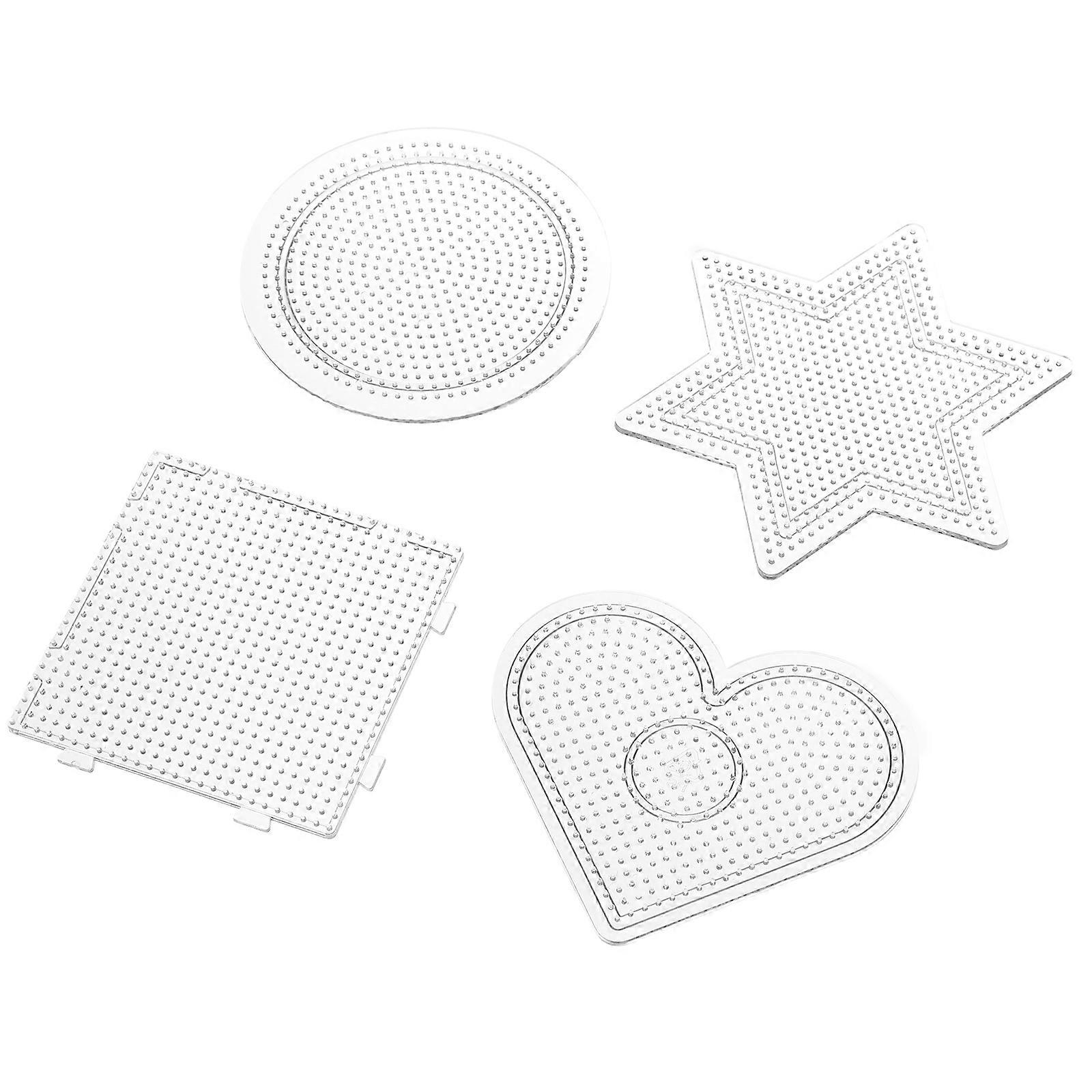 Beads Tool Fuse Beads Boards for DIY Educational Tool 4Pcs