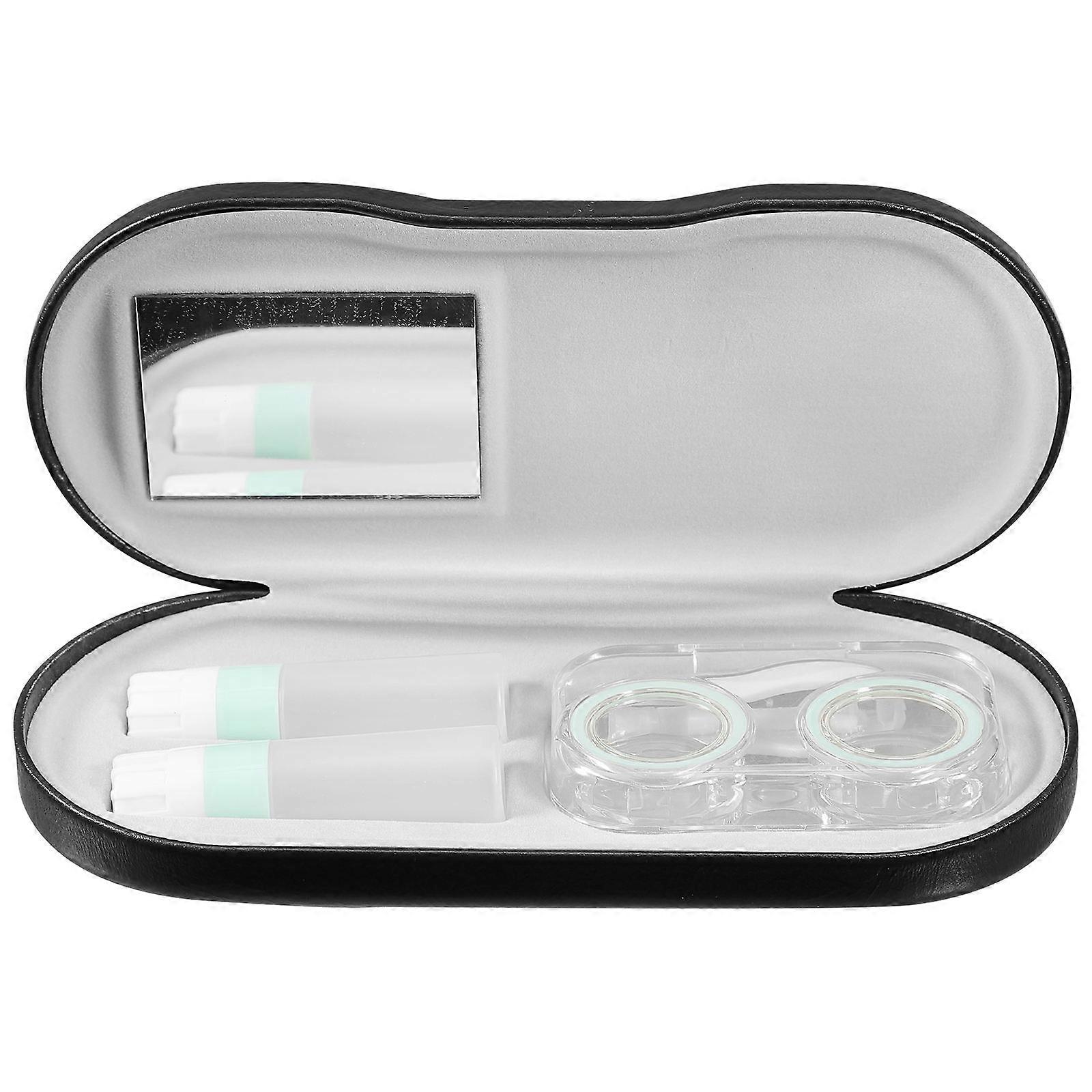 Double Sided Glasses Case for Storage Use 1Set Portable Eyeglass Organizer