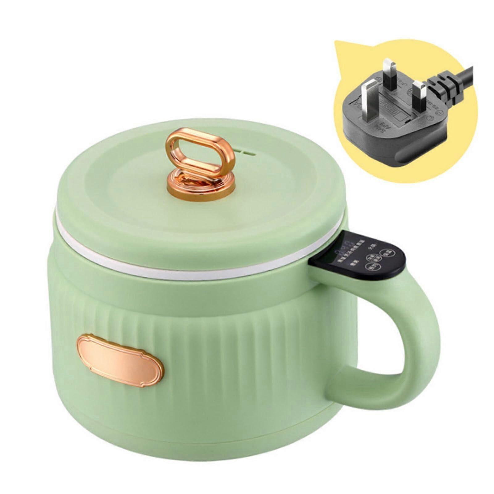 Electric Rice Cooker with NonStick Pot, MultiFunction Cooking for Small Kitchen, Green
