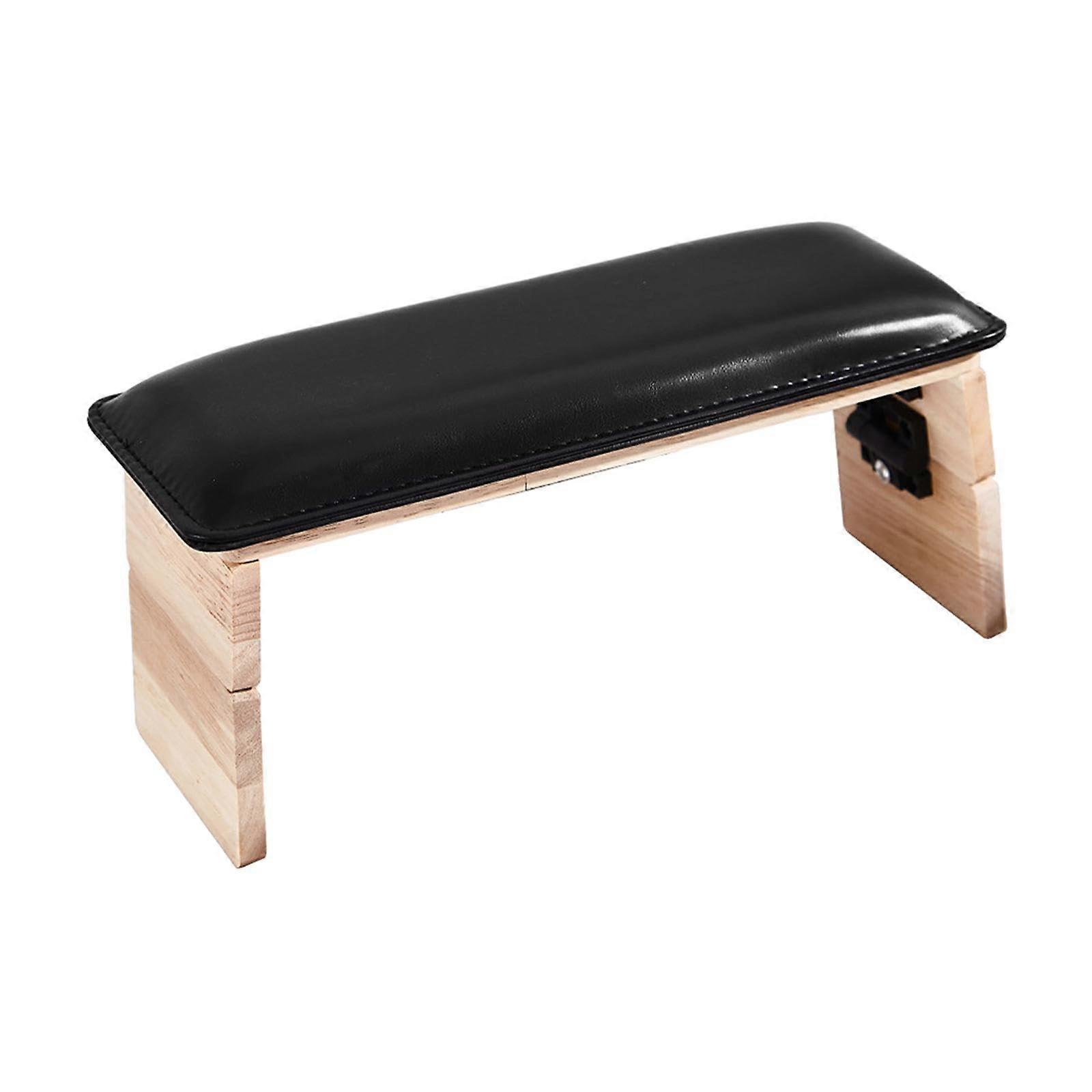 Nail Arm Rest with Adjustable Height PU Leather Cushion for Manicure, Foldable Ergonomic Support