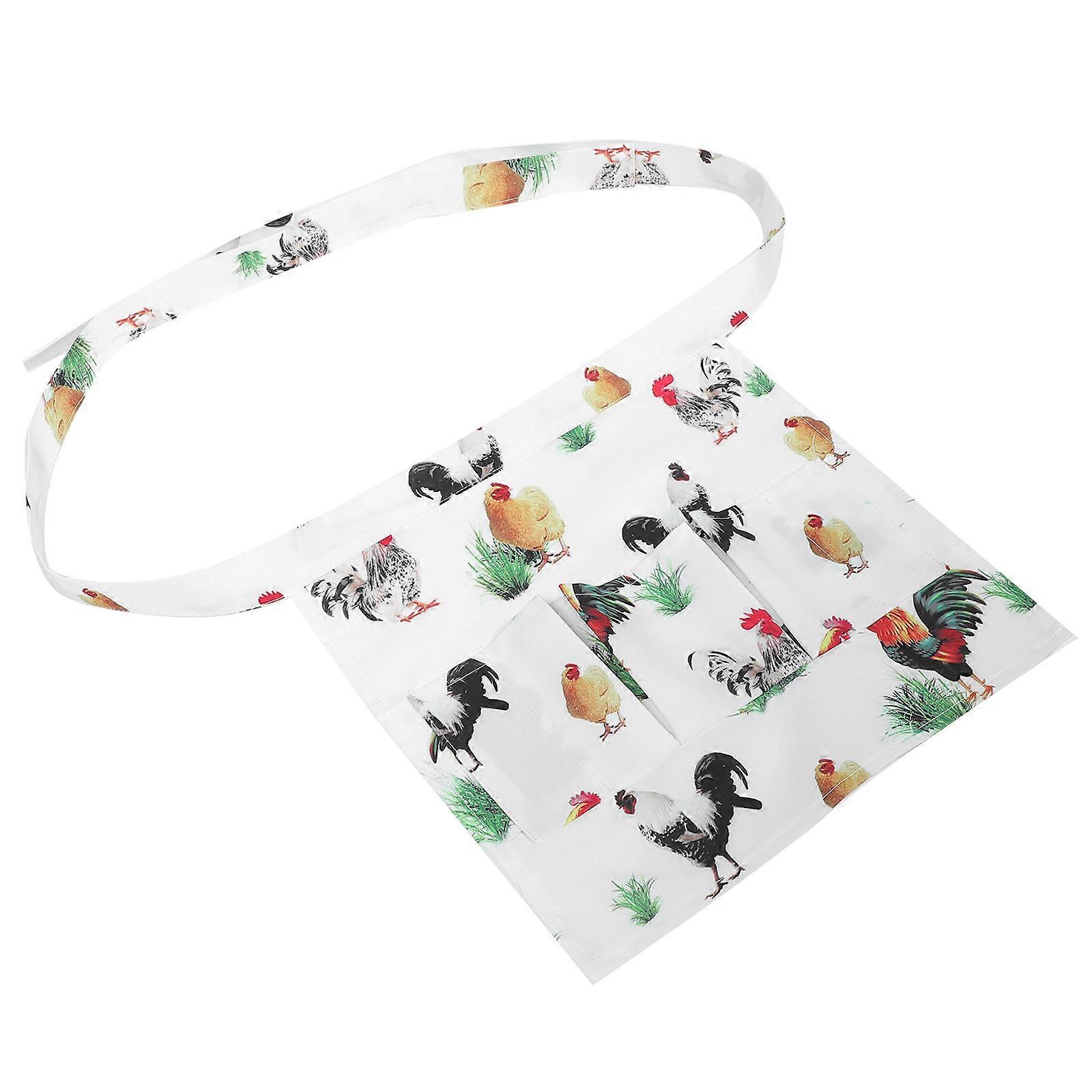 Chicken Egg Apron with Pocket for Farm Use Multi-Functional Canvas