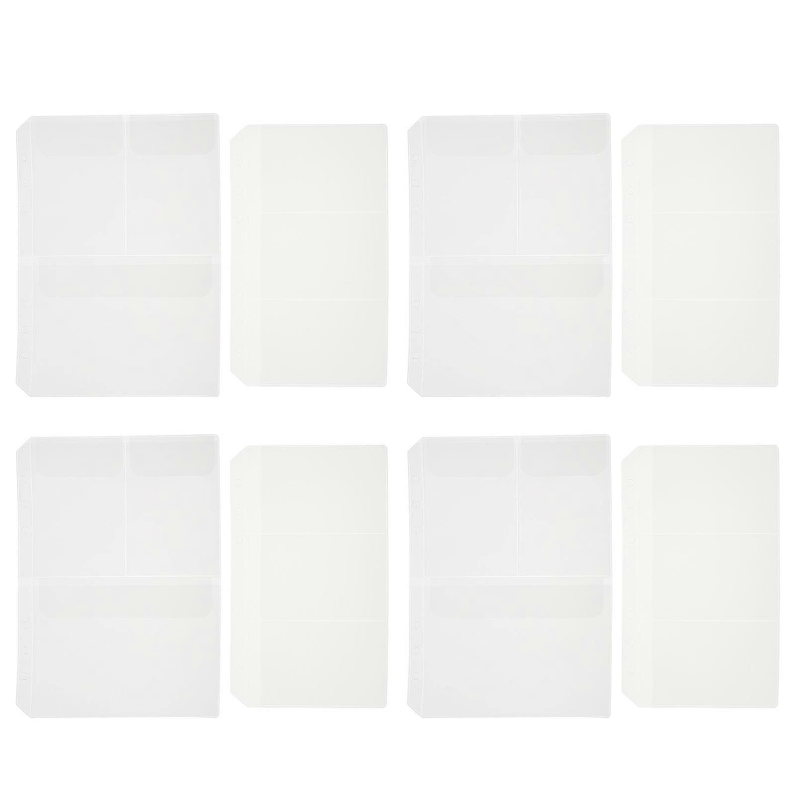 Multi-Functional Cards Holders for Storage Use 10Pcs Eva Loose-Leaf Book Zipper Style