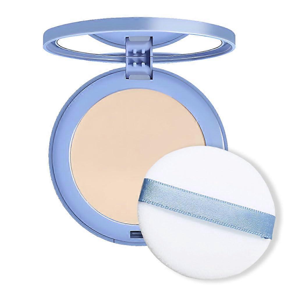 Pressed Face Powder and Setting Powder Poreless Matte LongLasting Lightweight 10g 01#