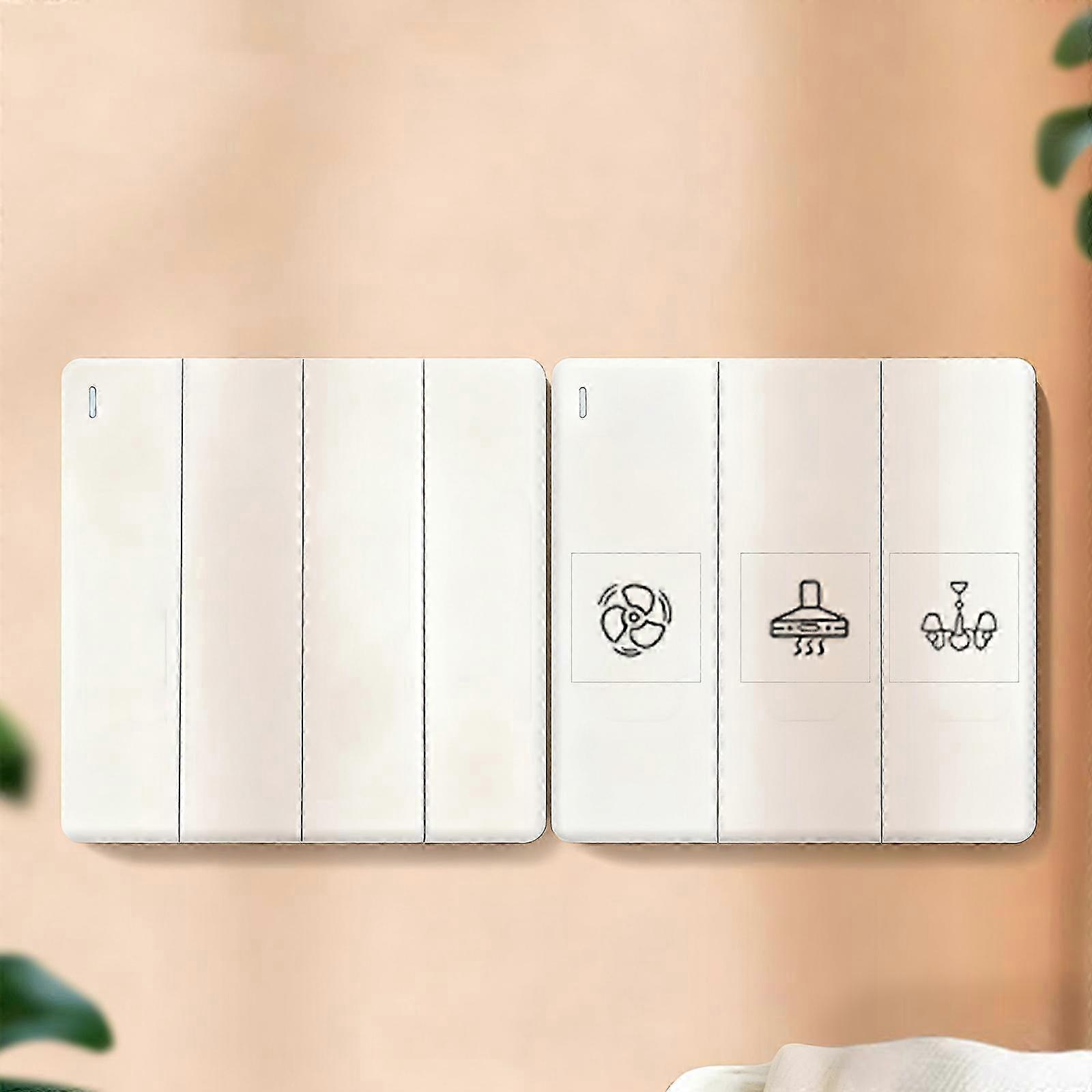 100Pcs Light Switchs Labels Sticker Transparent Switchs Panel Labels Adhesive Switchs Panel Label Decal for Home,Office Multicolor