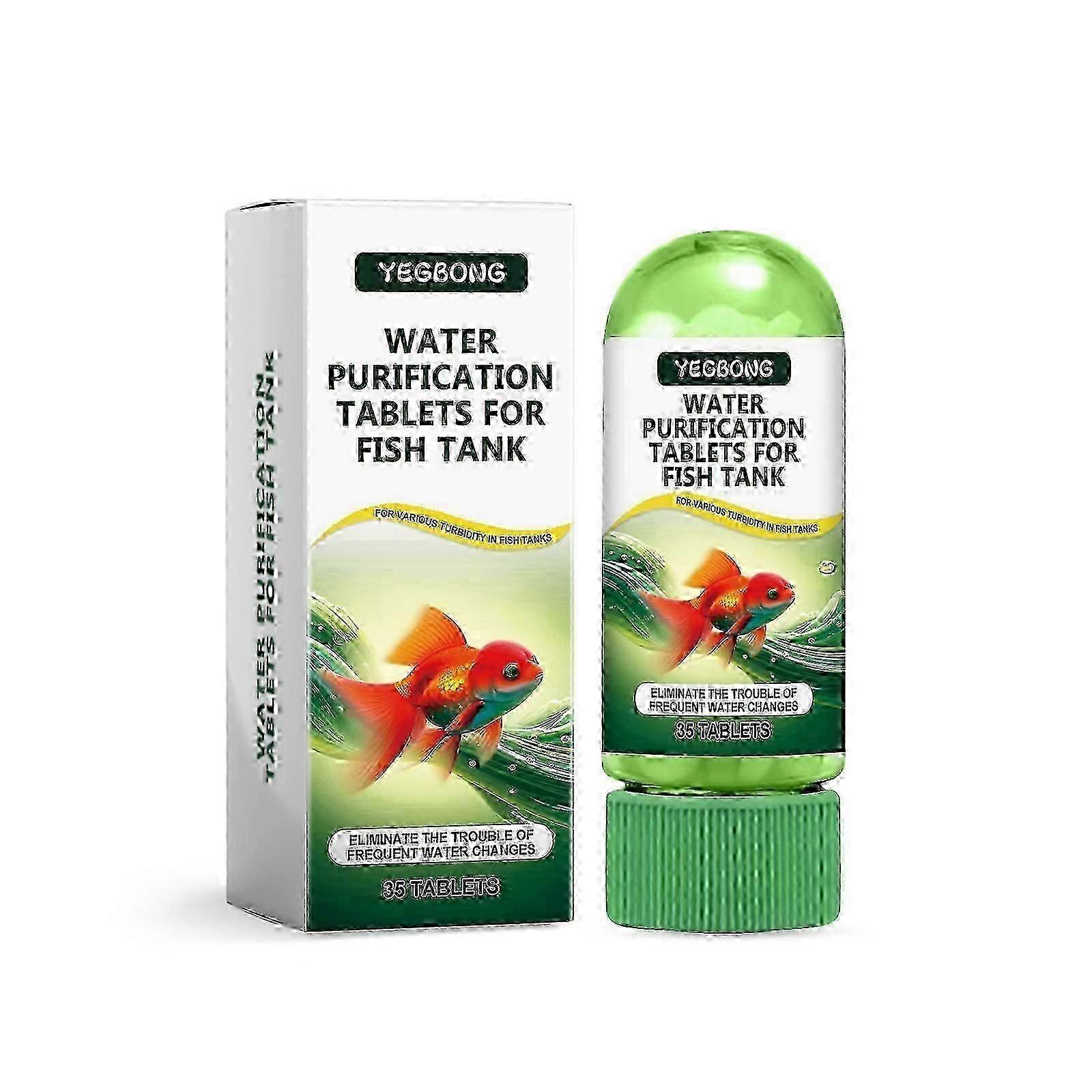 Aquarium Water Purification Tablets - Clear Algae & Sludge, Safe for Fish & Plants, Easy Maintenance