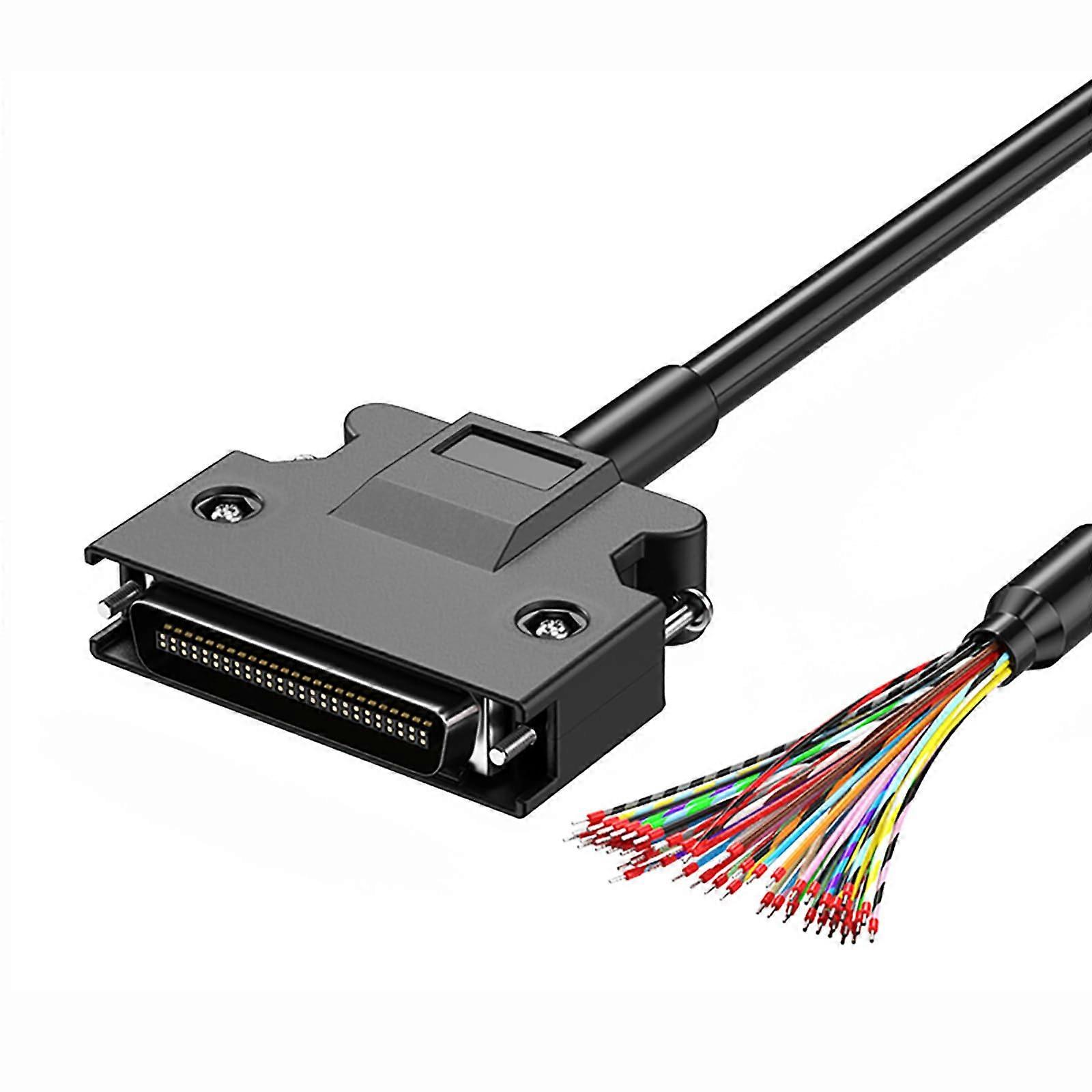 SCSI Data Cable with Terminals Screw Lock 28AWG Single Head CN14PCN50P Multiple Length Options