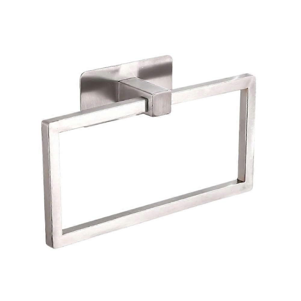 Stainless Steel Bathroom Towel Rack Set, Space Saving Wall Mounted Holder, Silver, 2pcs